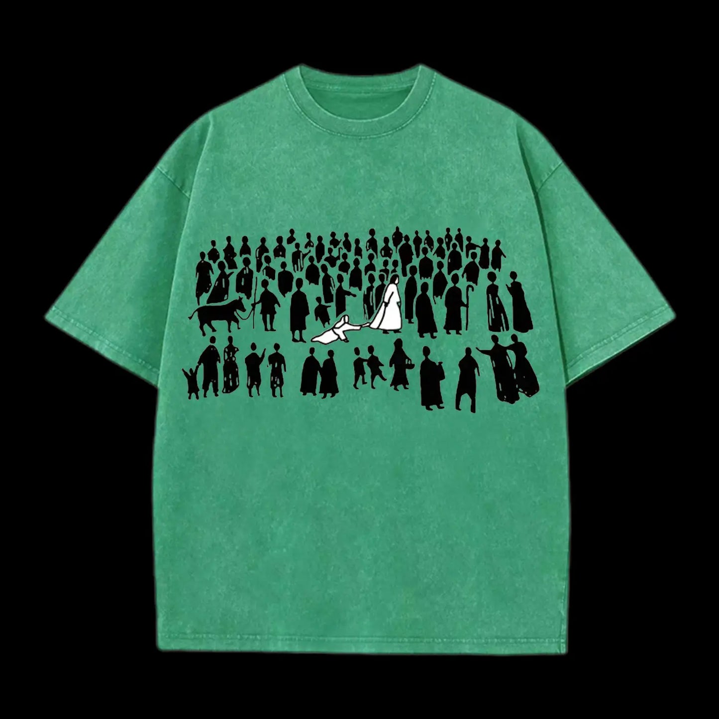 BY HIS WOUNDS CHIRSTIAN WASHED T-SHIRT