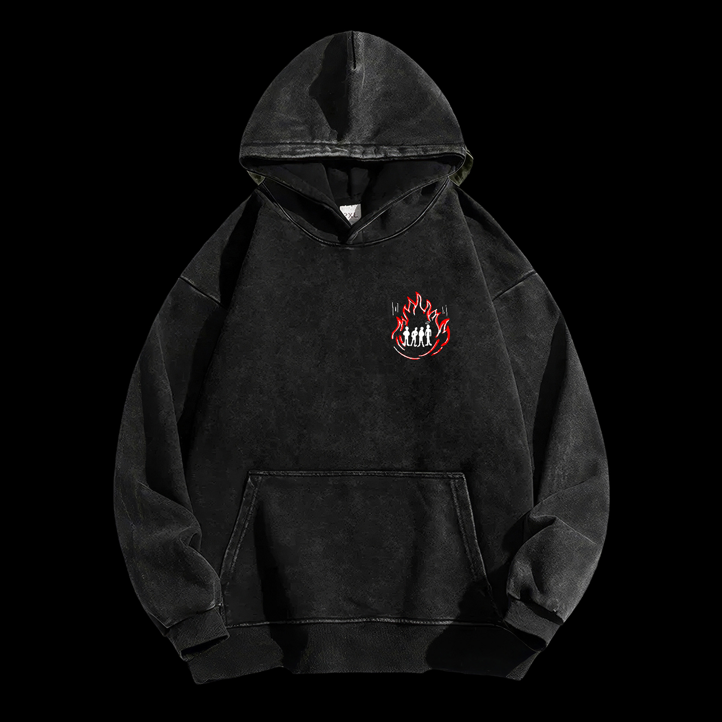 There Was A Fourth In The Fire Washed Hoodie