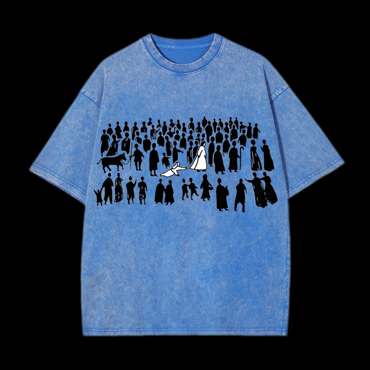 BY HIS WOUNDS CHIRSTIAN WASHED T-SHIRT