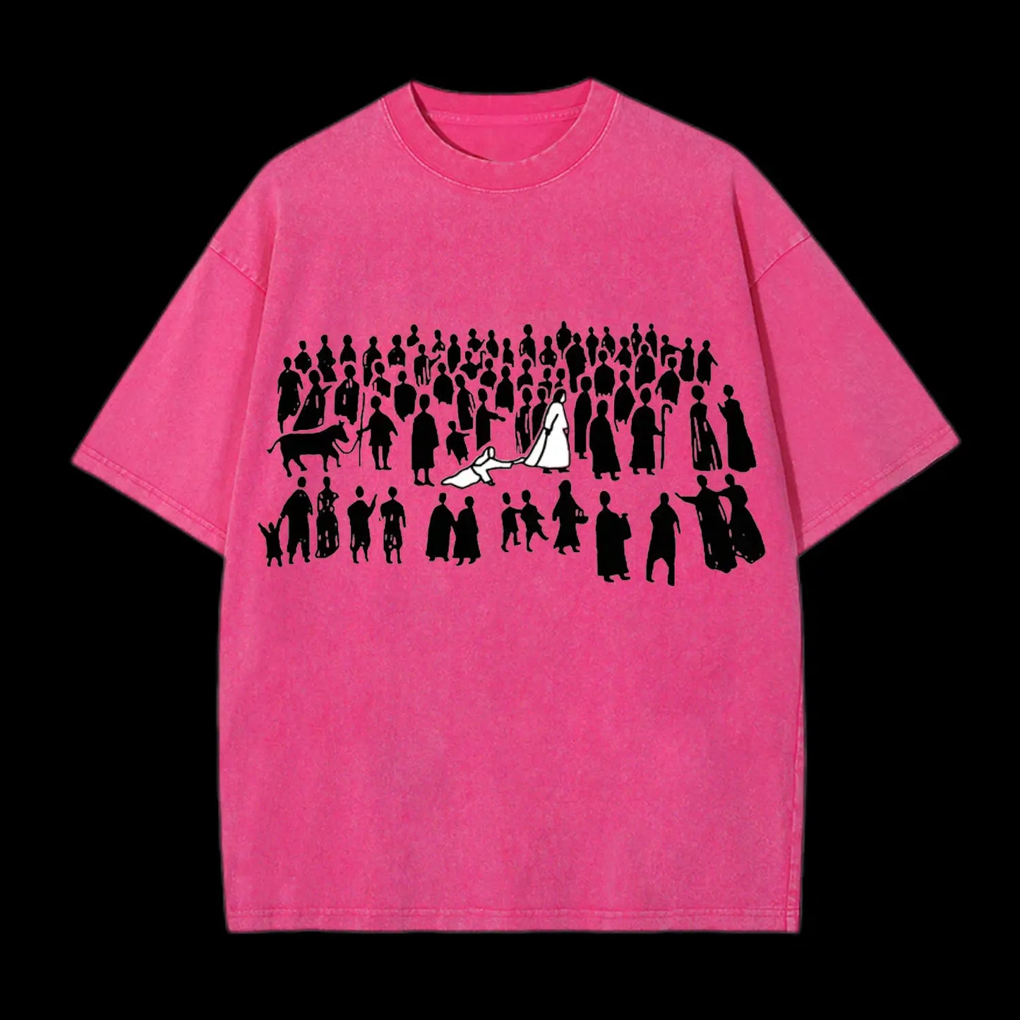 BY HIS WOUNDS CHIRSTIAN WASHED T-SHIRT