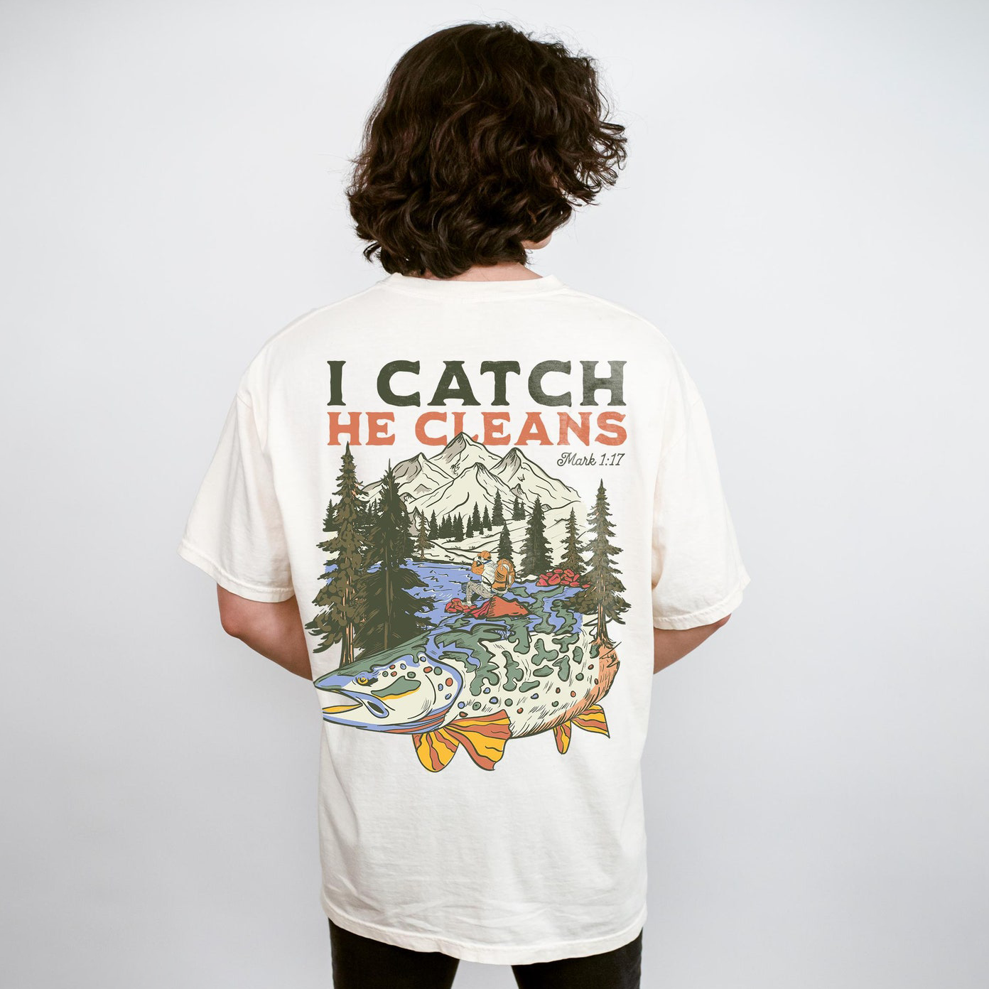 God Made Me A Fisher Of Men Cotton T-Shirt