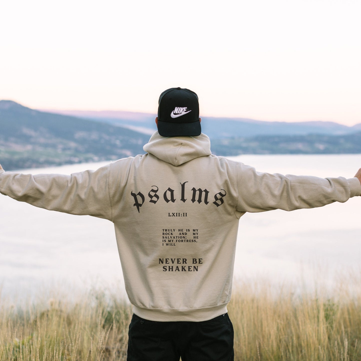 I Will Never Be Shaken Drawstring Hoodie