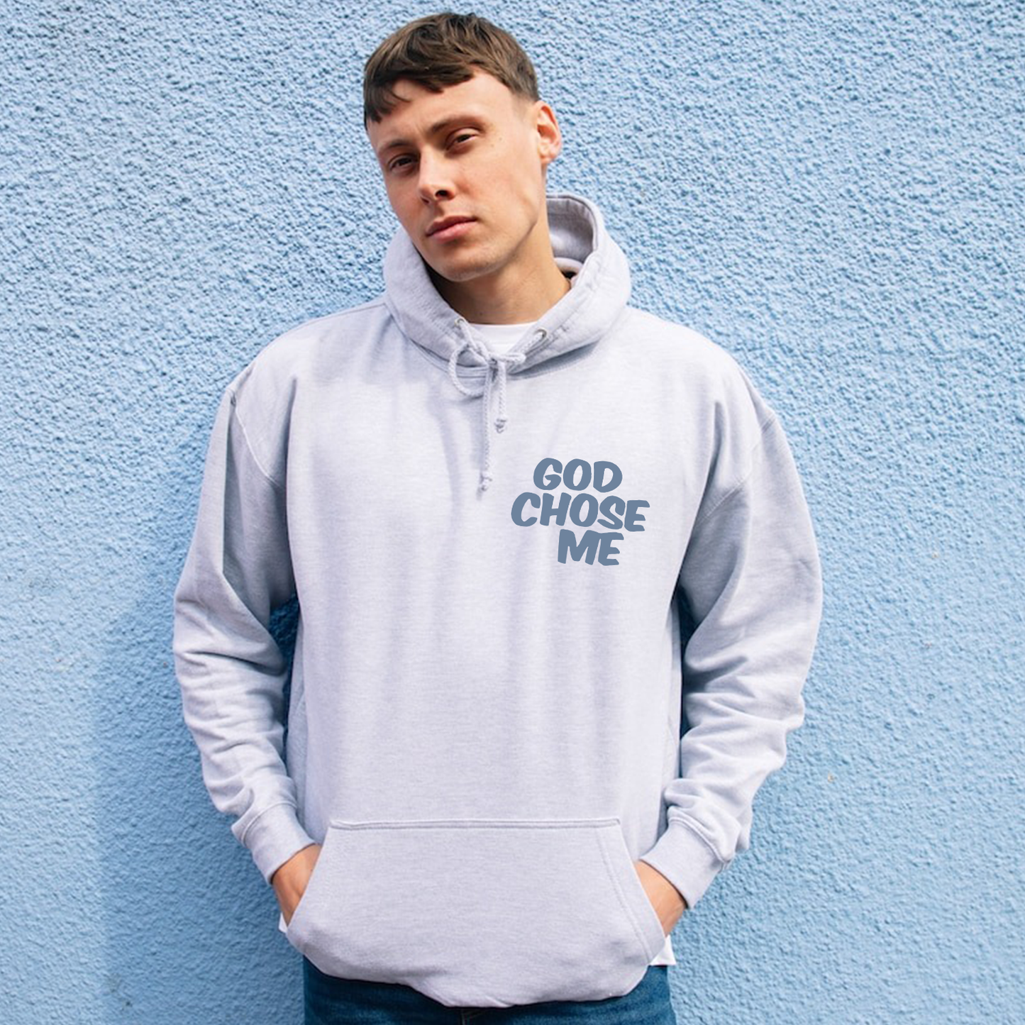 God Chose Me Drawstring Hoodie
