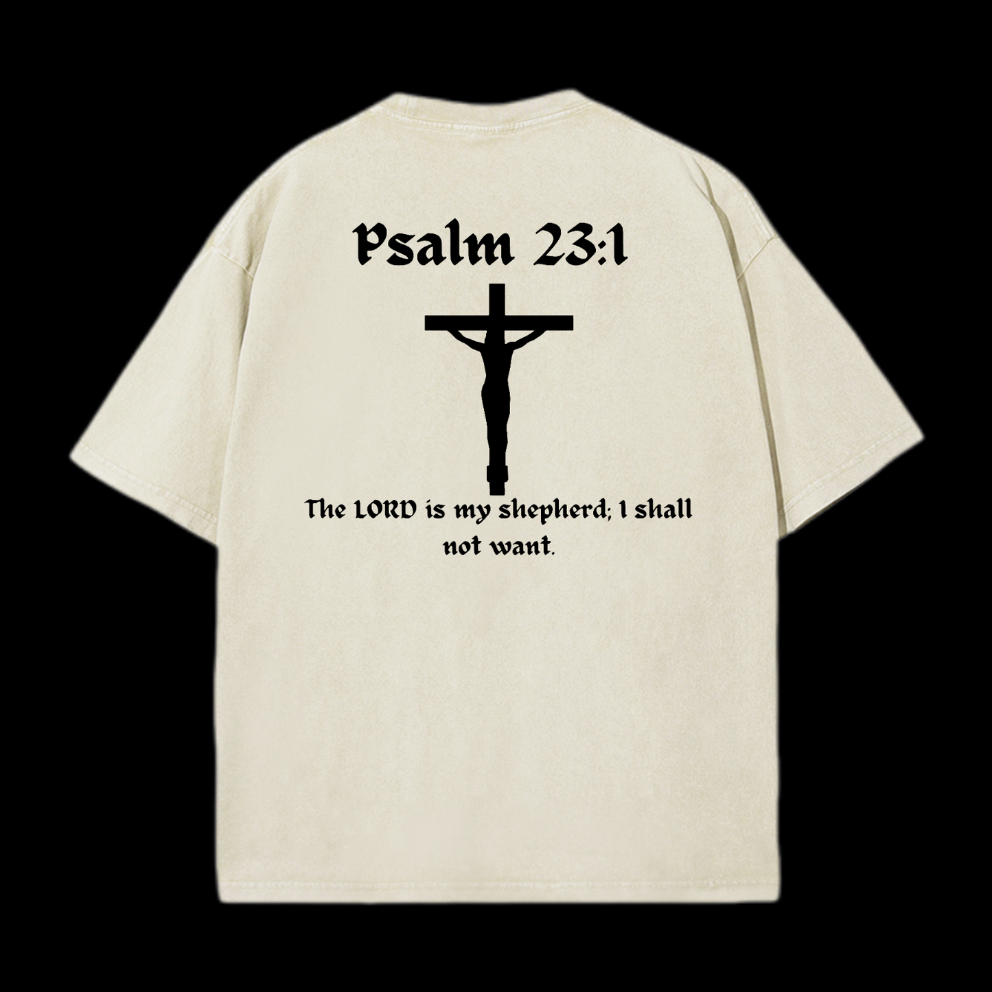 Psalm 23:1 Washed T-Shirt