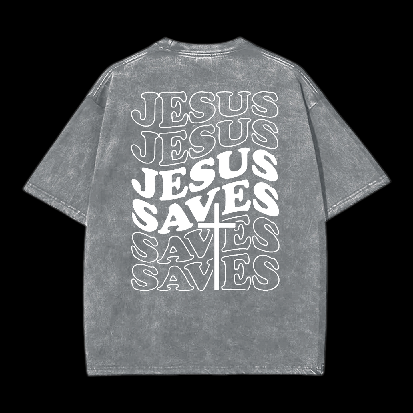 Jesus Saves Washed T-Shirt