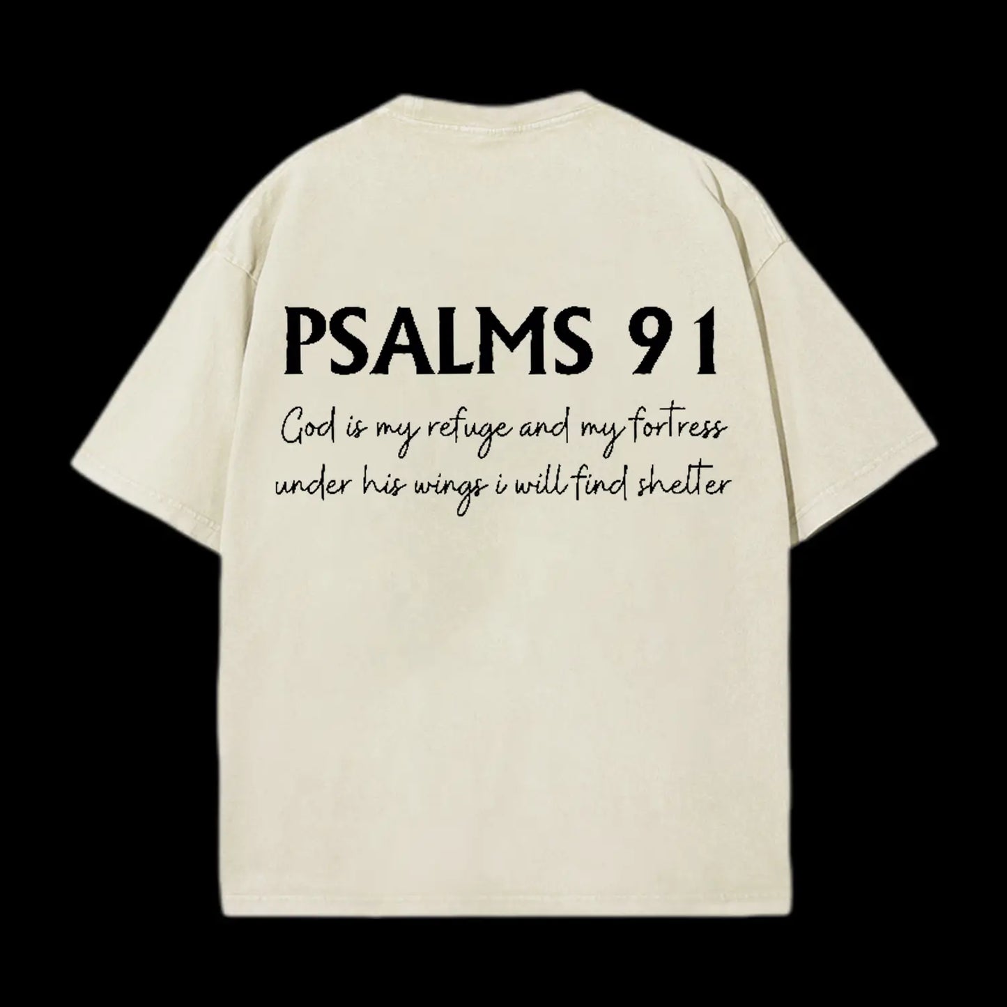 Psalms 91 Washed T-Shirt