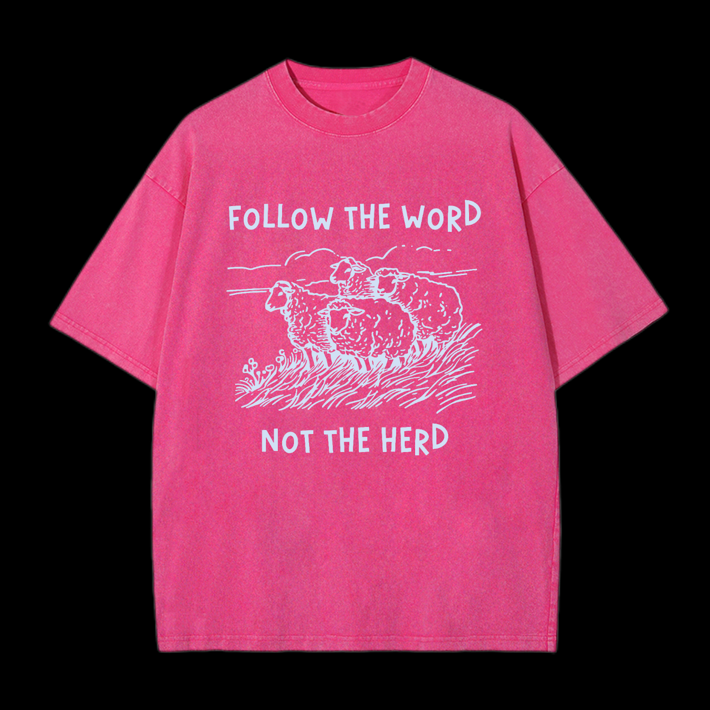 Follow The Word Not The Herd Washed T-Shirt