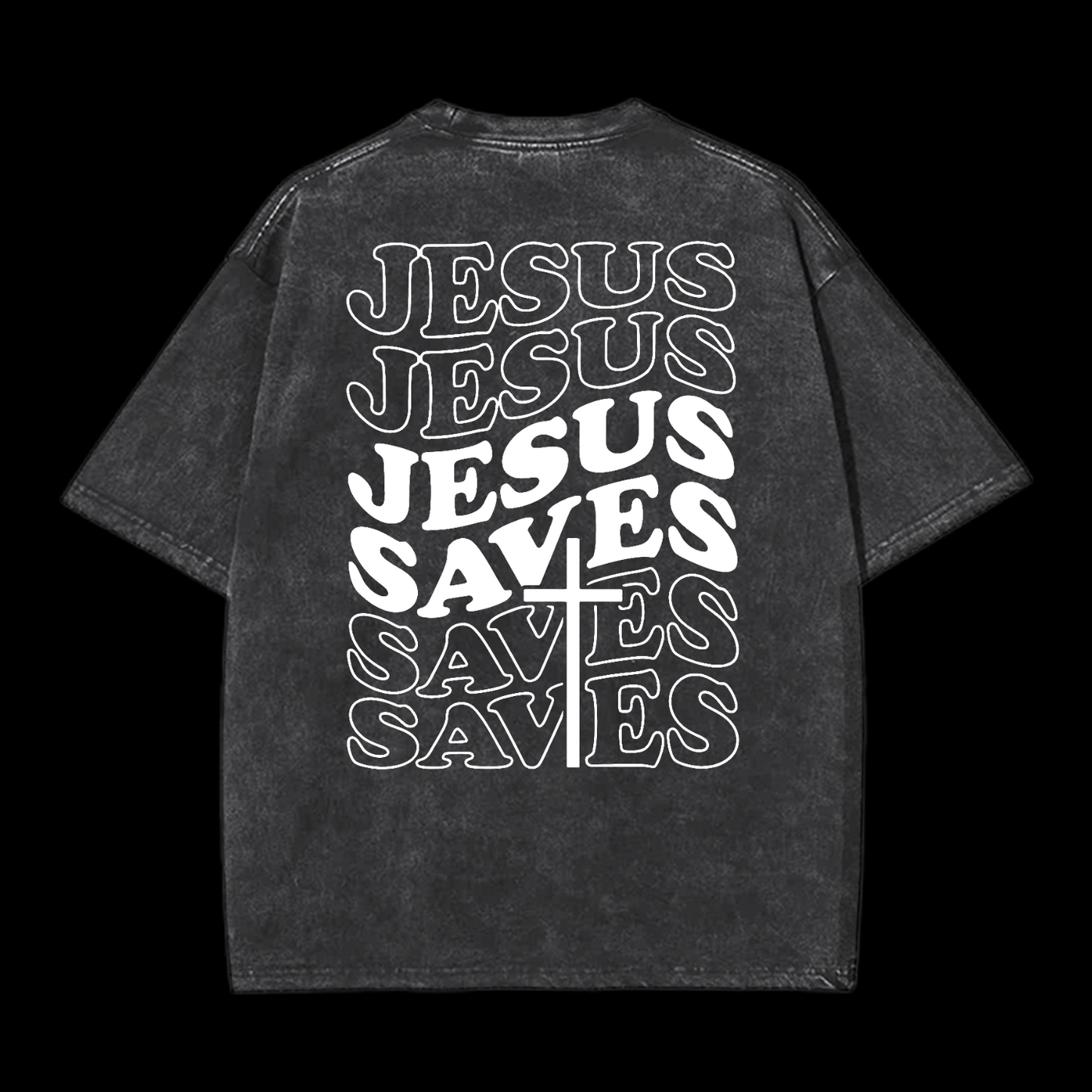 Jesus Saves Washed T-Shirt