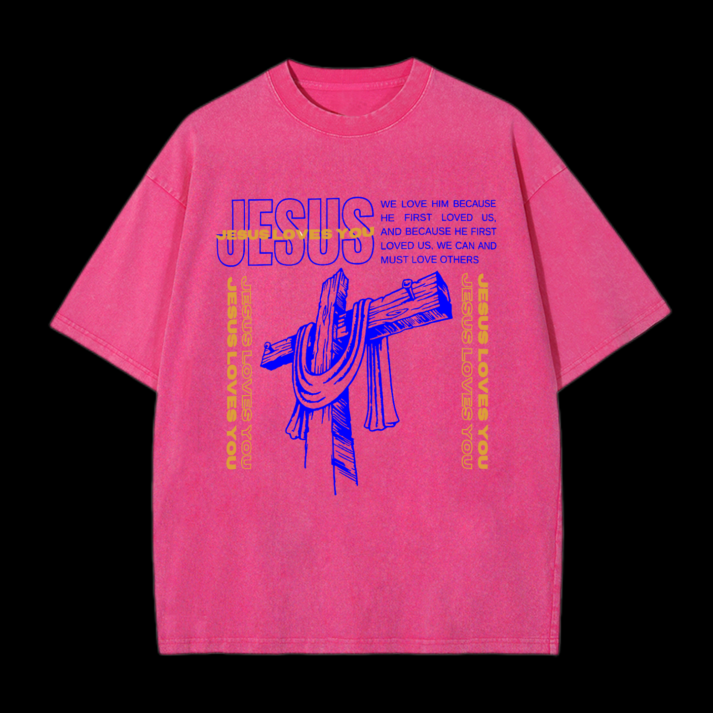Jesus Loves You Washed T-Shirt