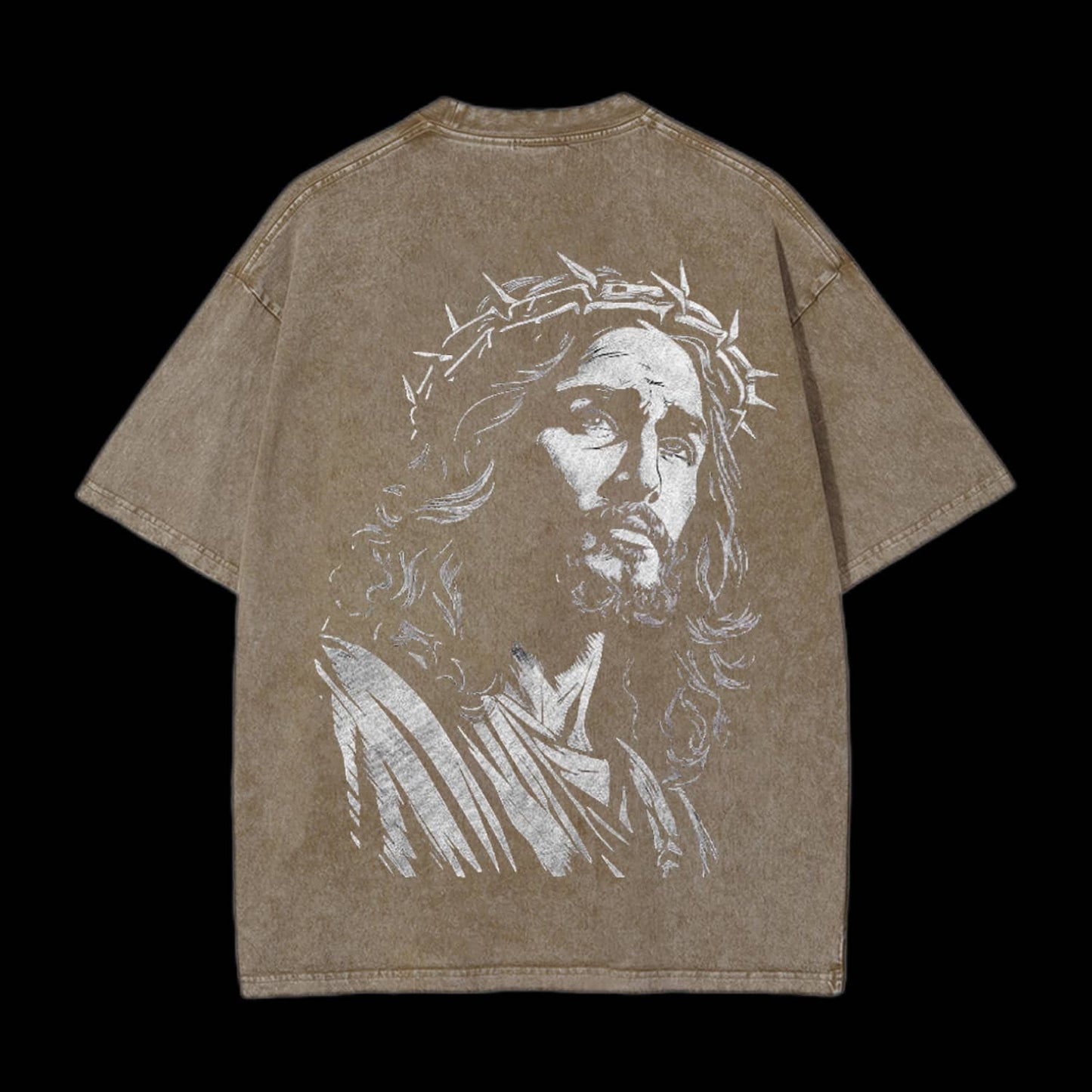 Jesus Double Sided Unisex Washed Christian T-shirt