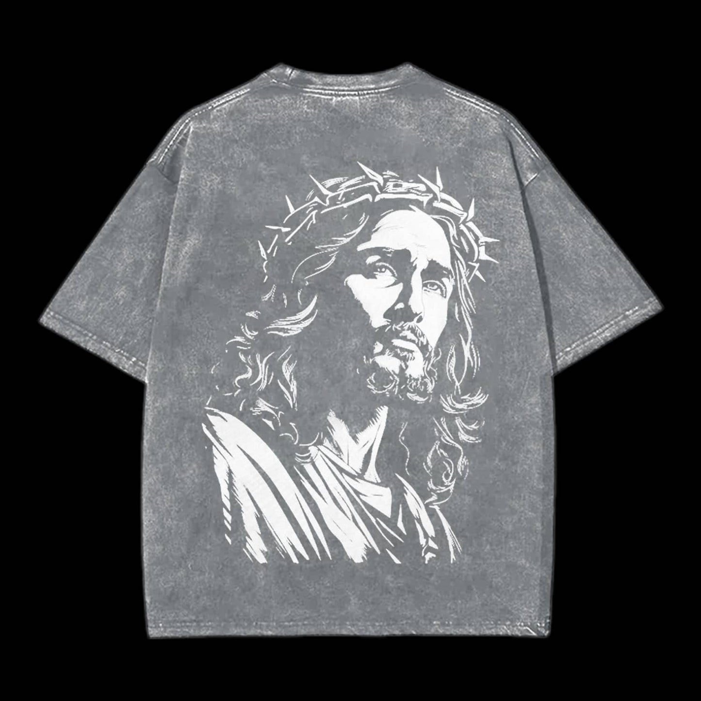 Jesus Double Sided Unisex Washed Christian T-shirt