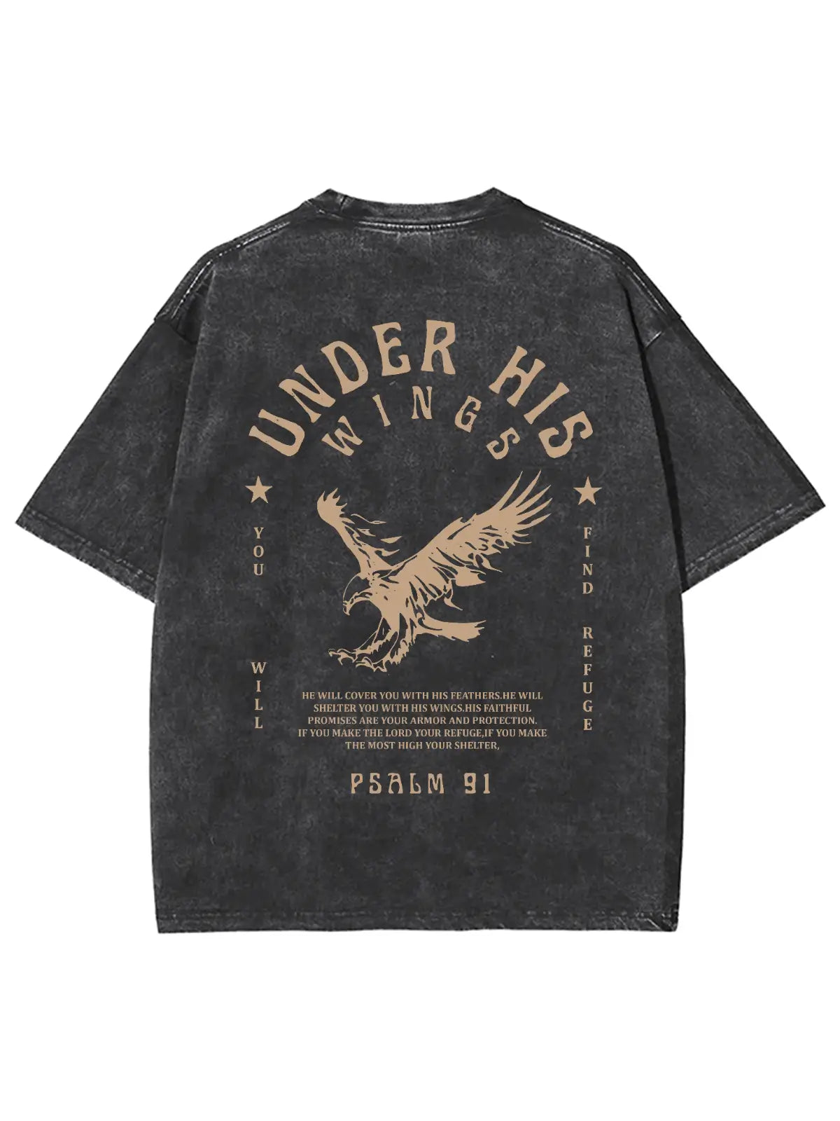 Under His Wings Unisex Washed T-Shirt