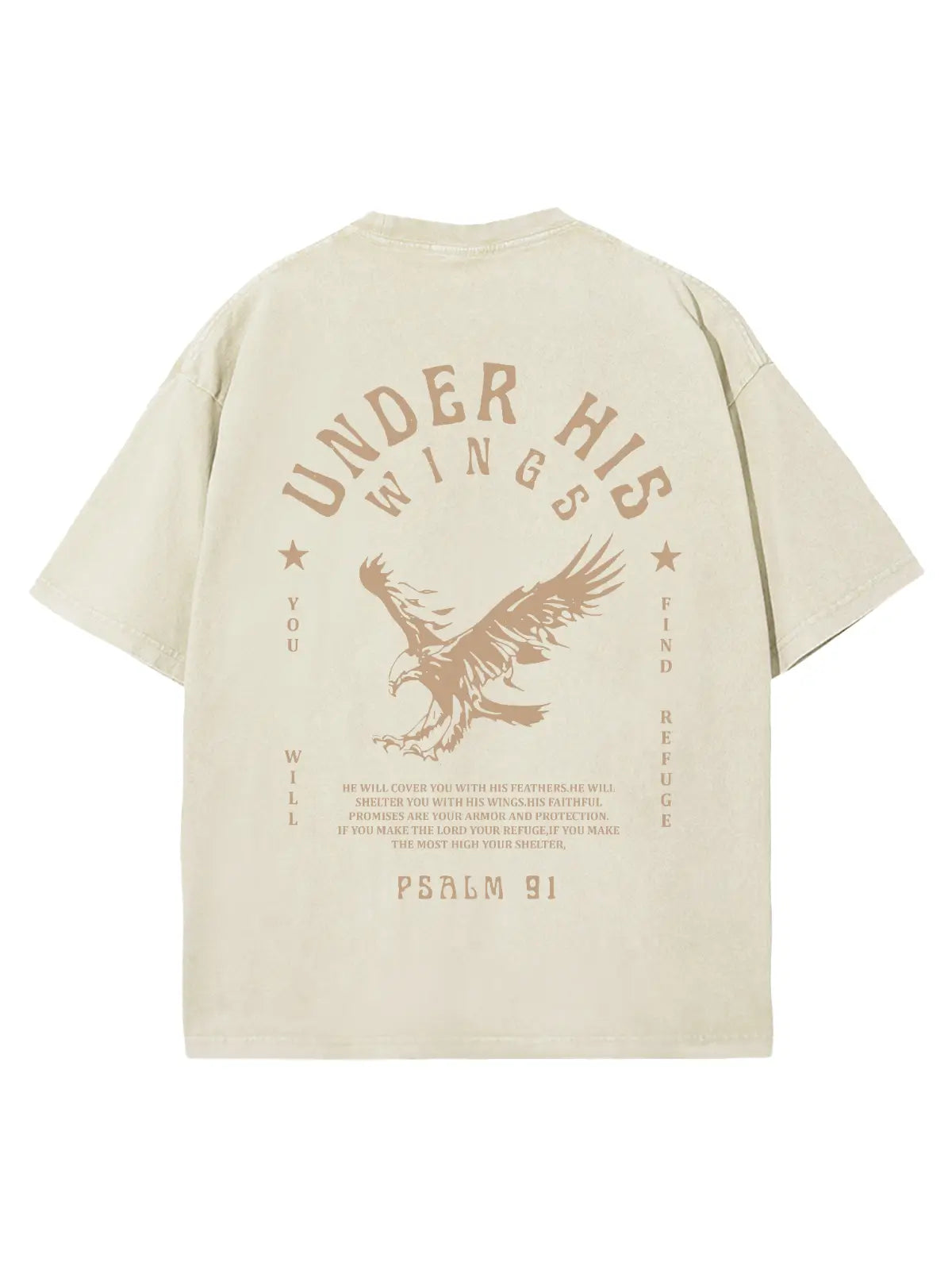 Under His Wings Unisex Washed T-Shirt