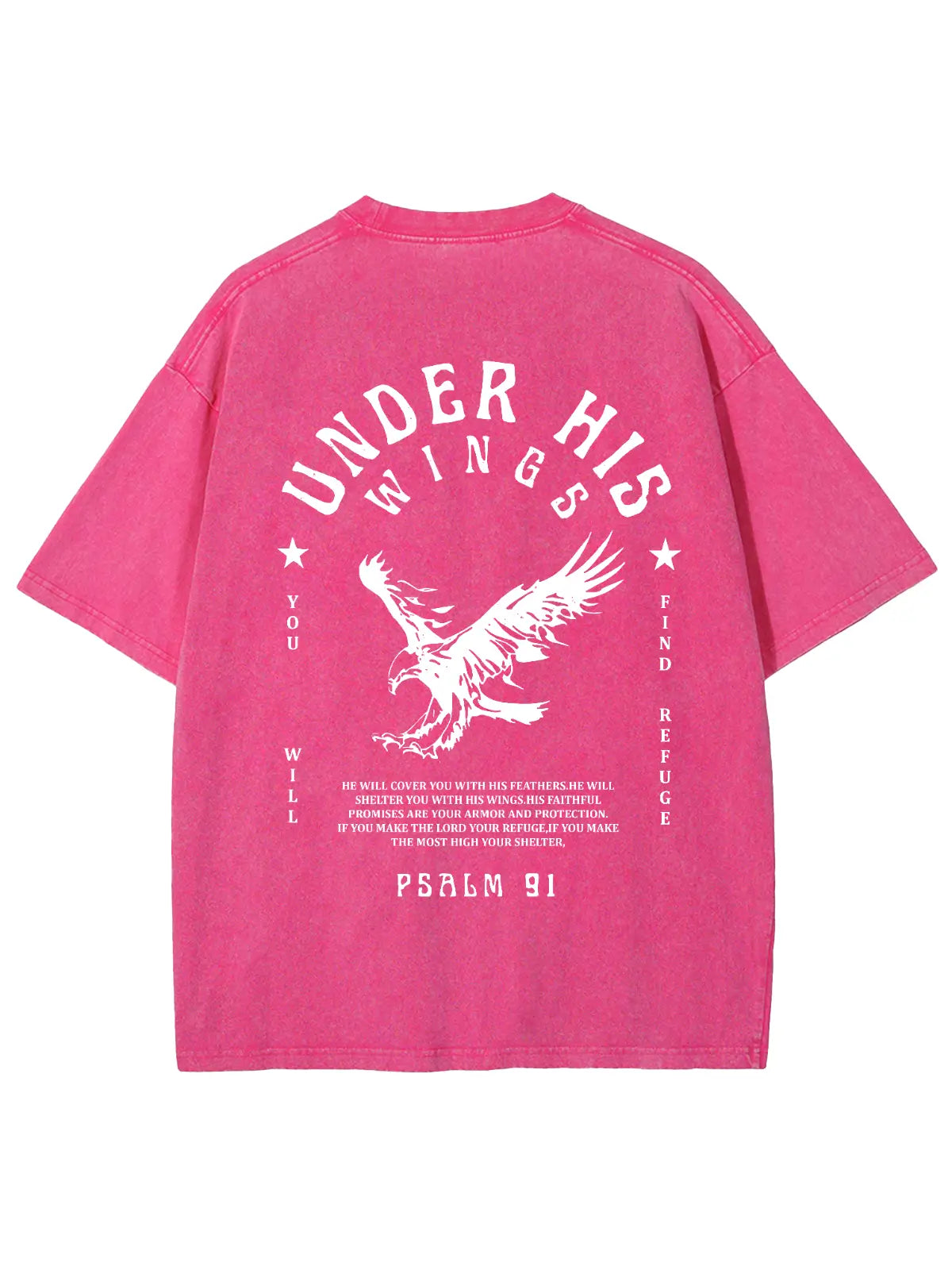 Under His Wings Unisex Washed T-Shirt
