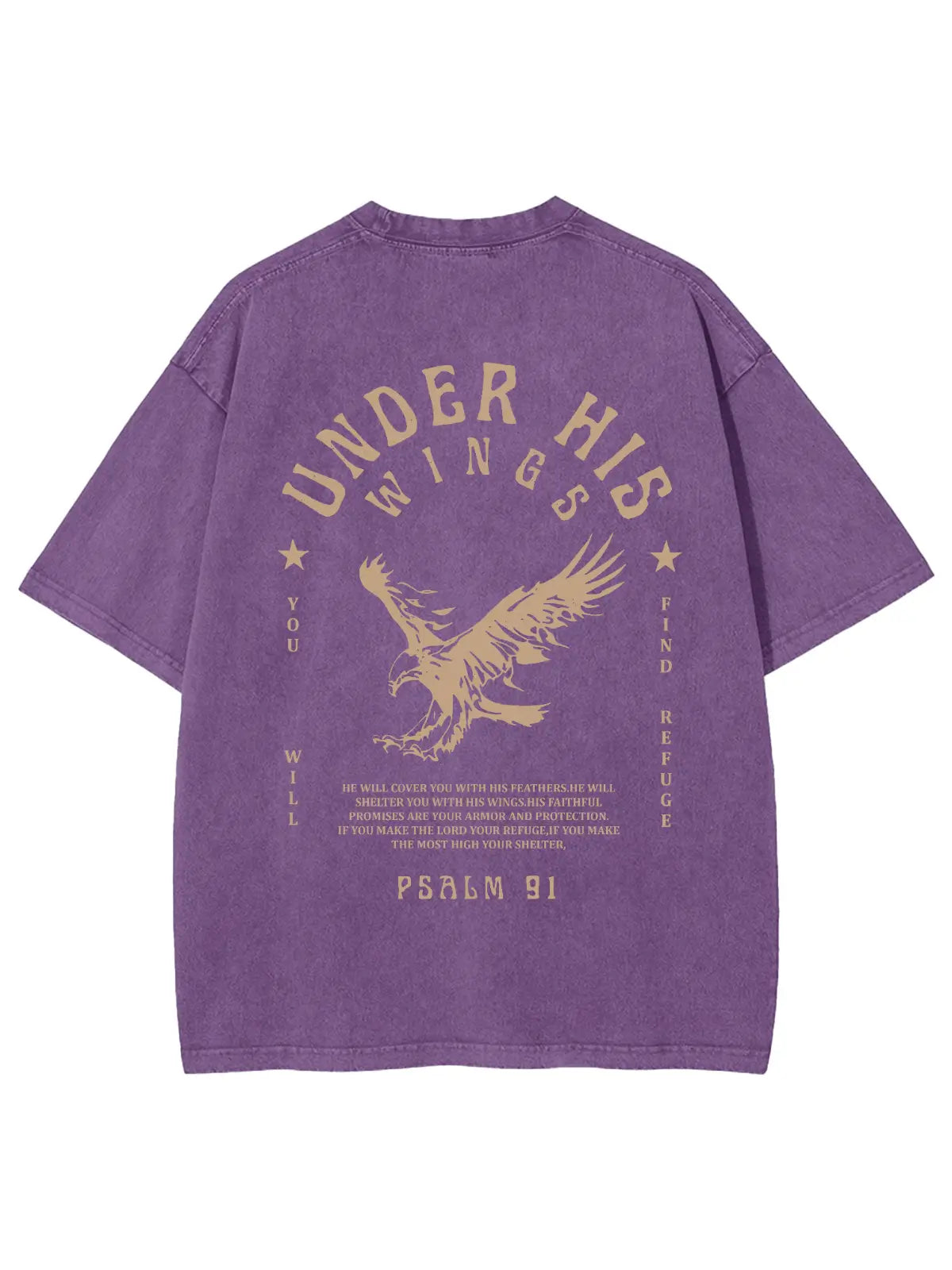 Under His Wings Unisex Washed T-Shirt