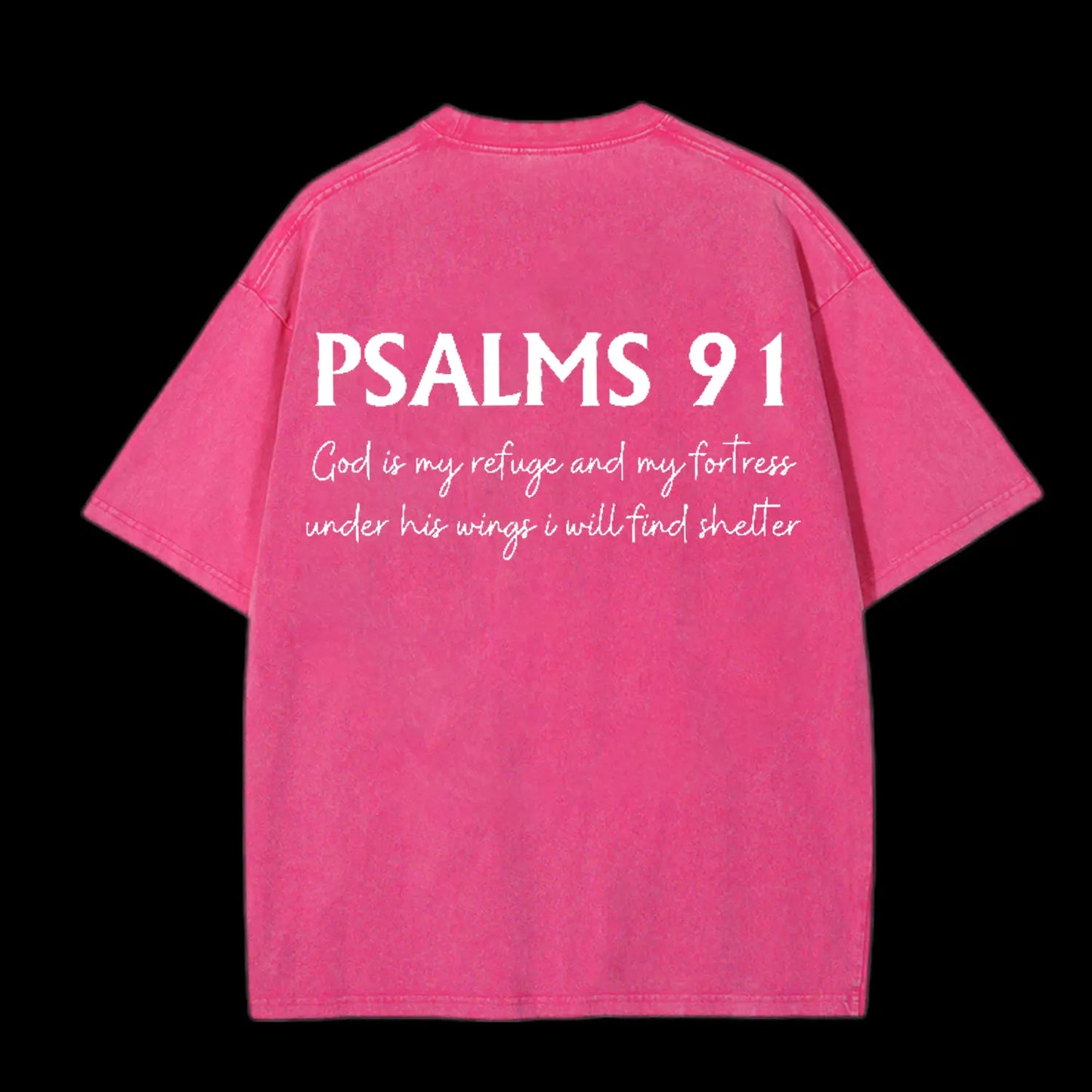 Psalms 91 Washed T-Shirt