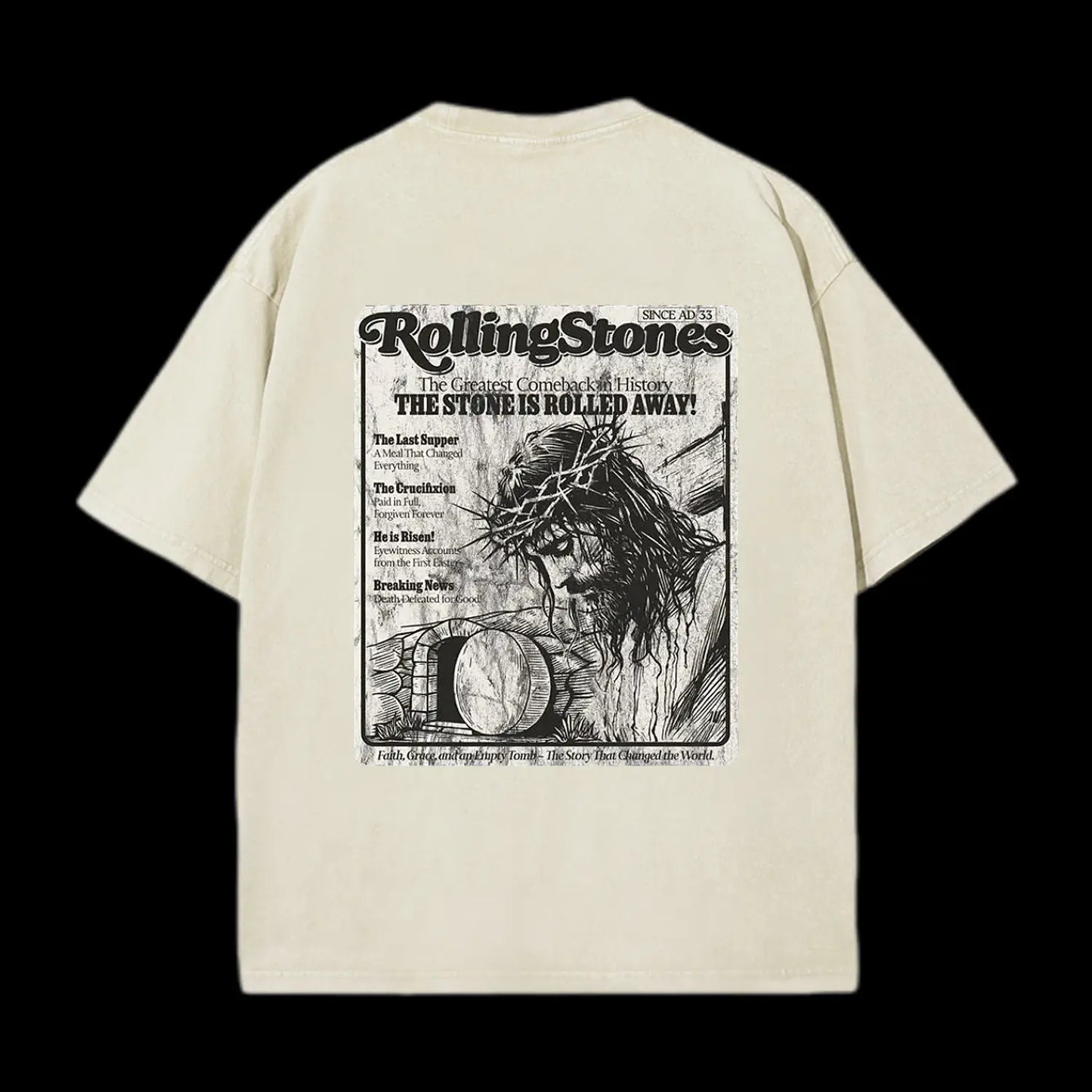 Rolling Stones Resurrection Christian Washed T-Shirt