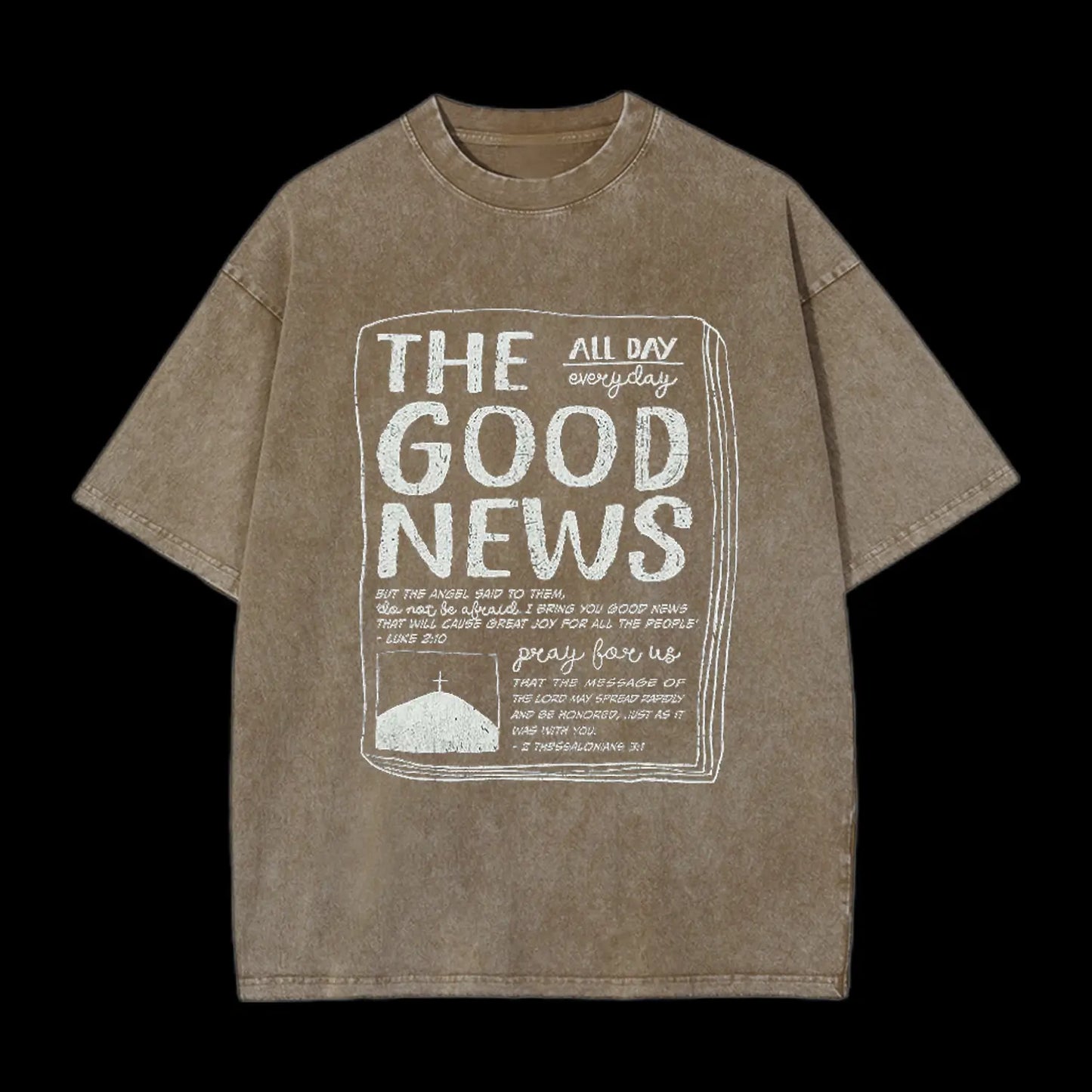 The Good News Christian Washed T-Shirt