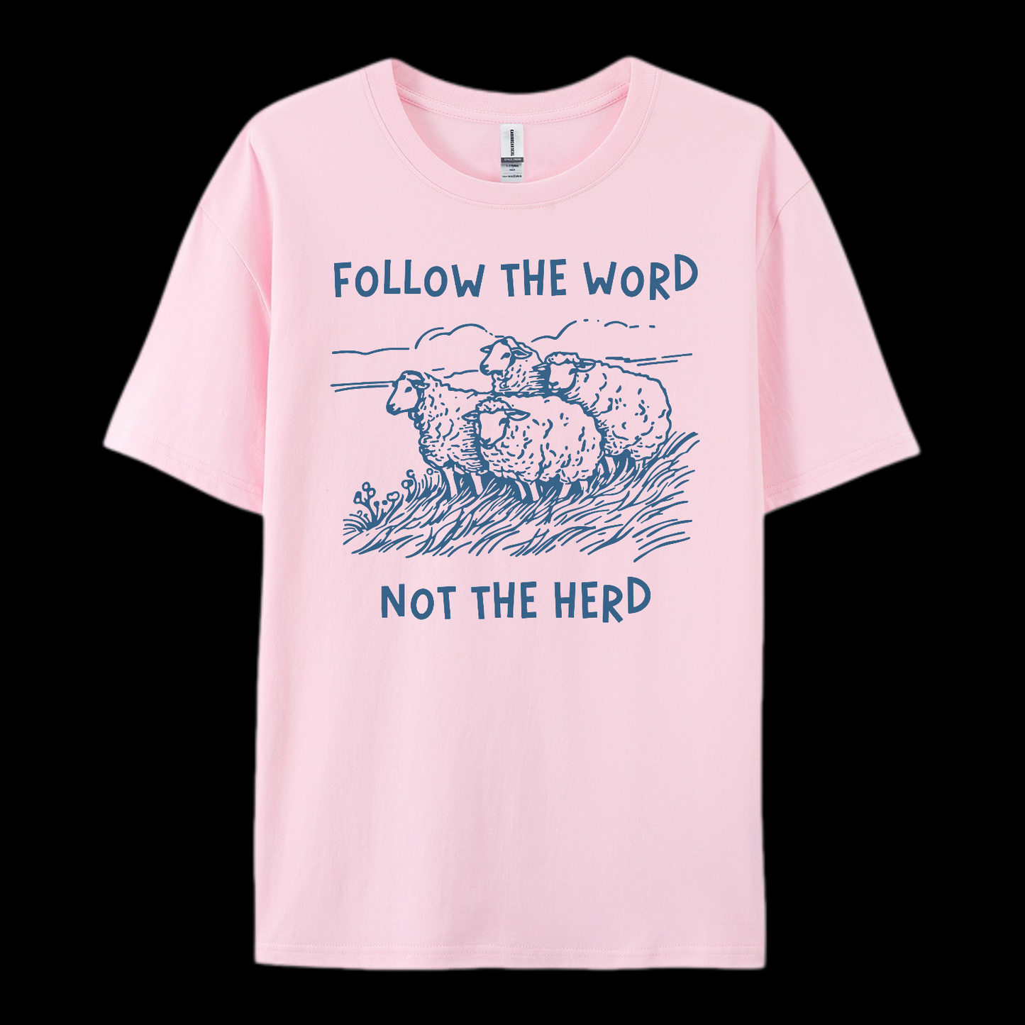 Follow The Word Not The Herd Cotton T-Shirt