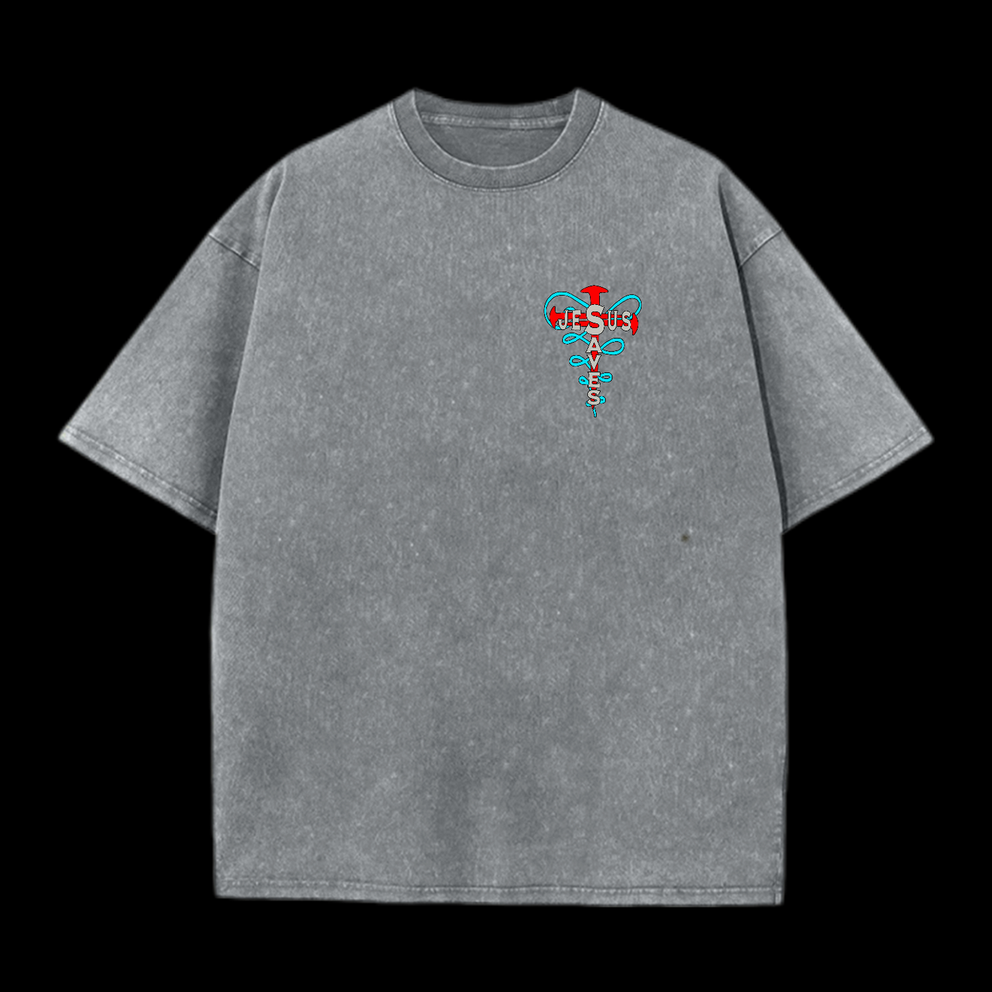 Jesus Saves Washed T-Shirt