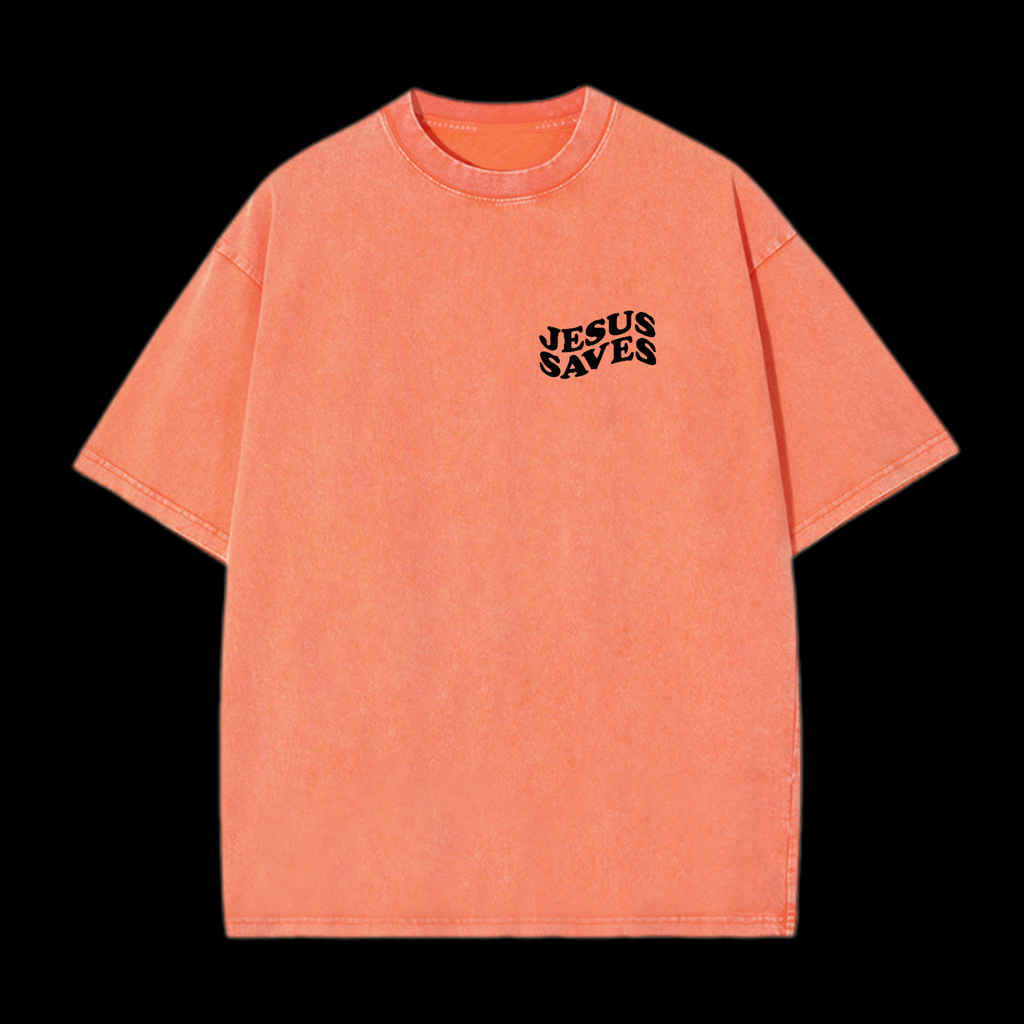Jesus Saves Washed T-Shirt