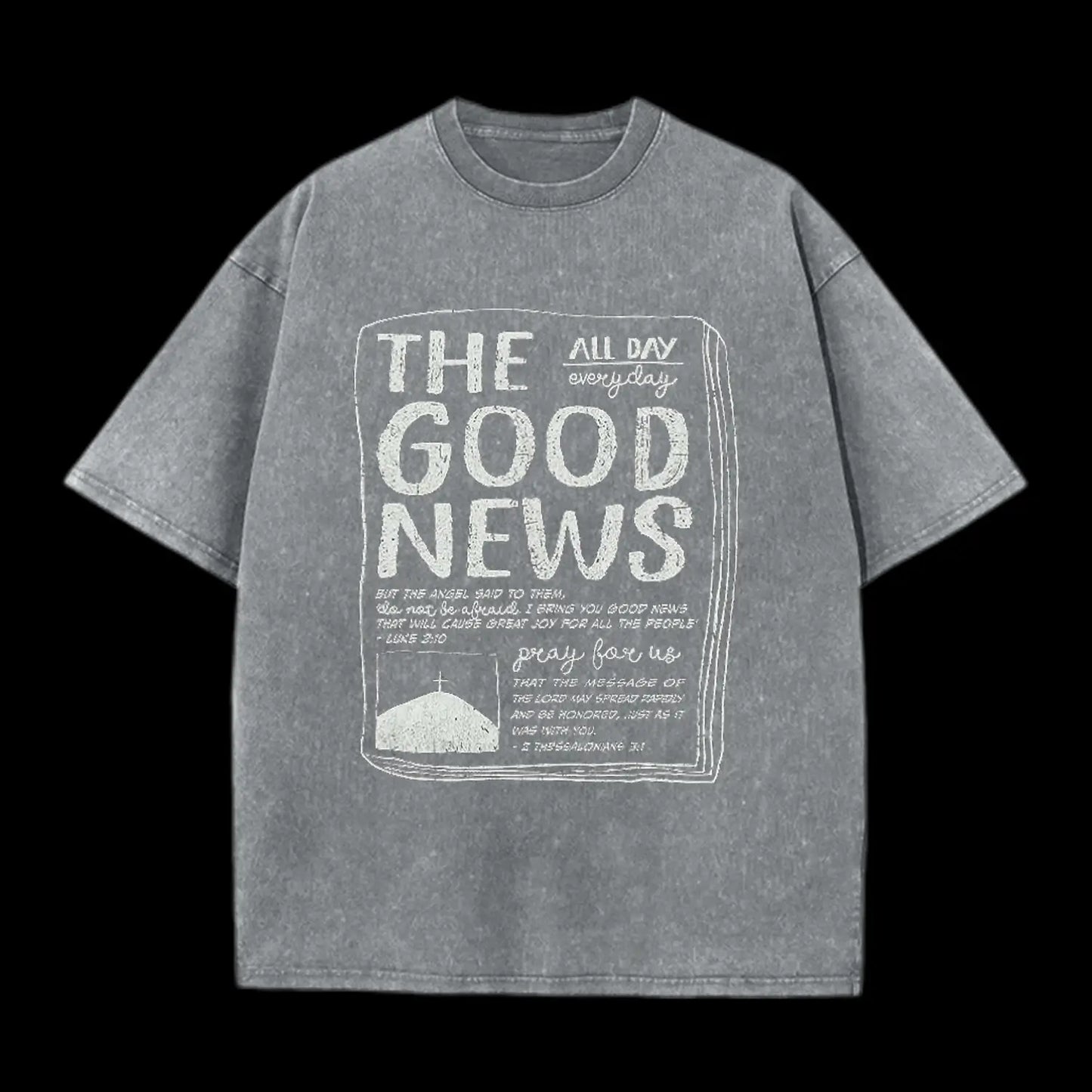 The Good News Christian Washed T-Shirt