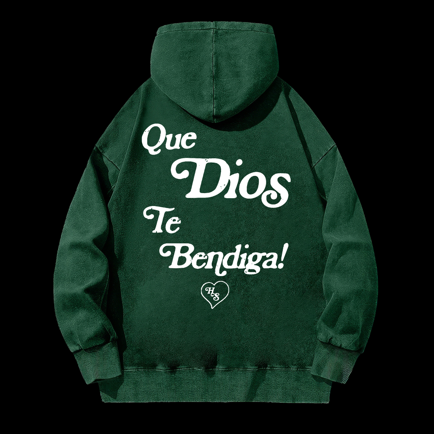 Spanish God Bless You Washed Hoodie