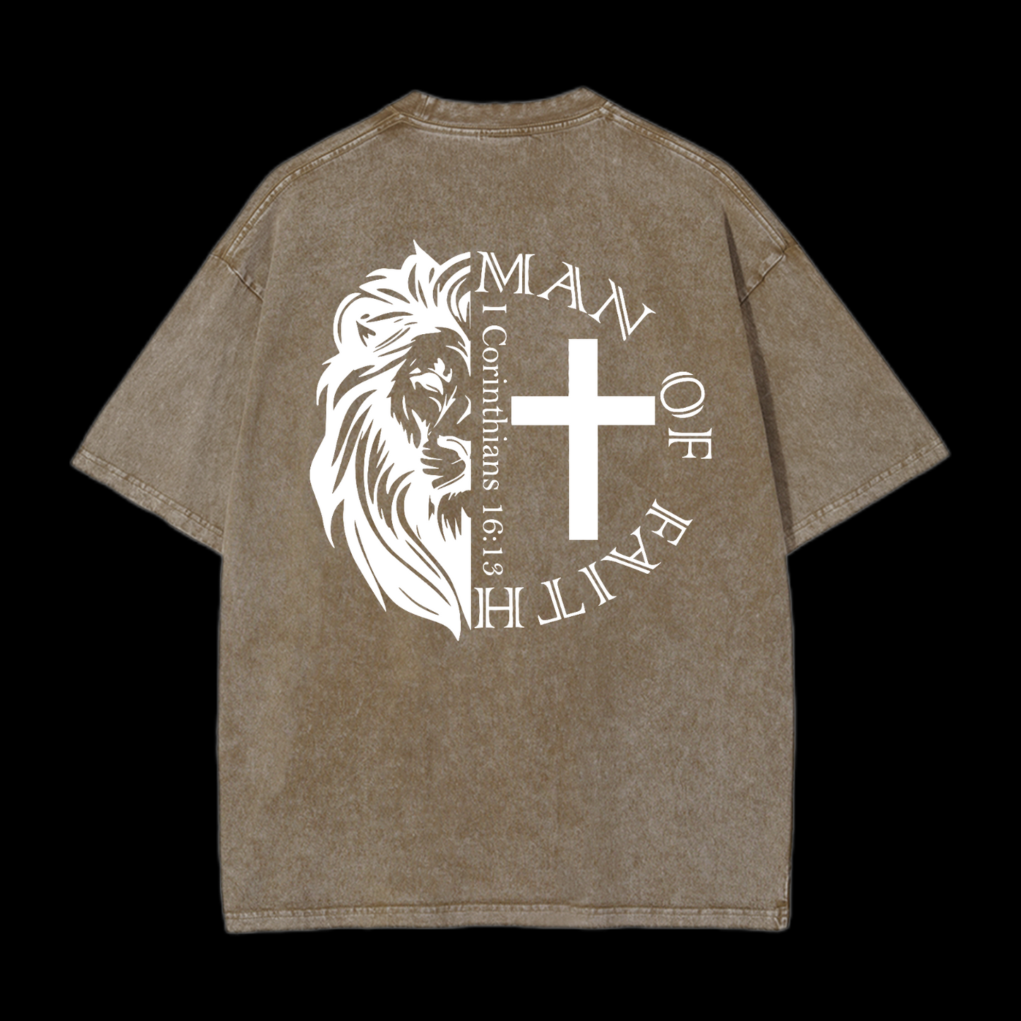 Man Of Faith Washed T-Shirt