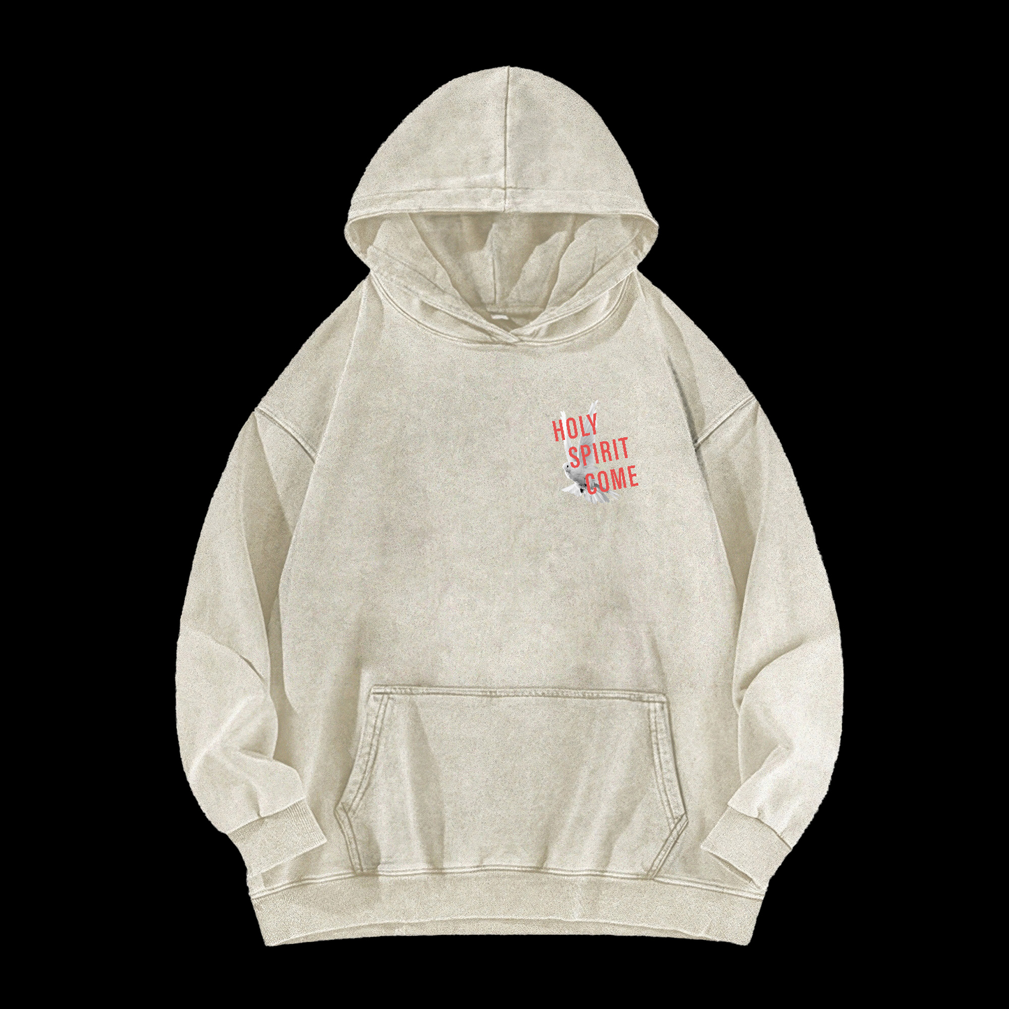 Holy Spirit Come Washed Hoodie