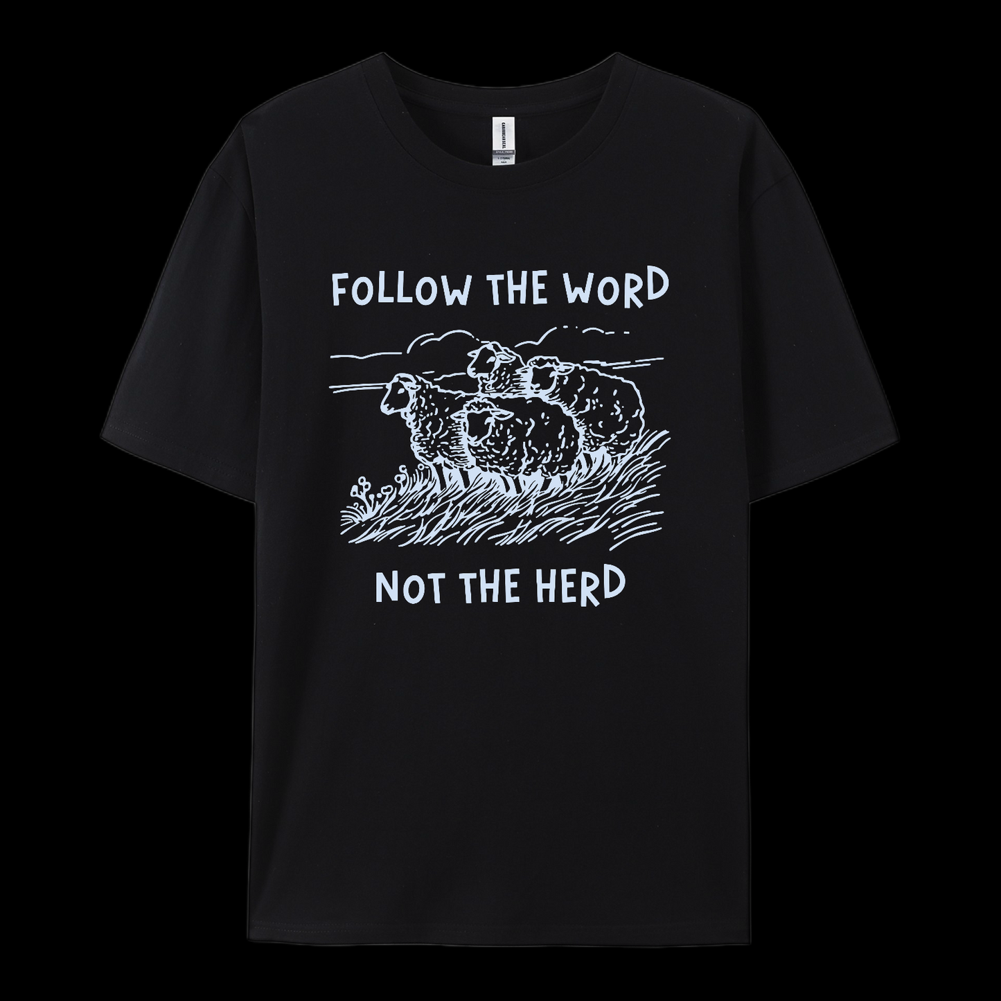 Follow The Word Not The Herd Cotton T-Shirt