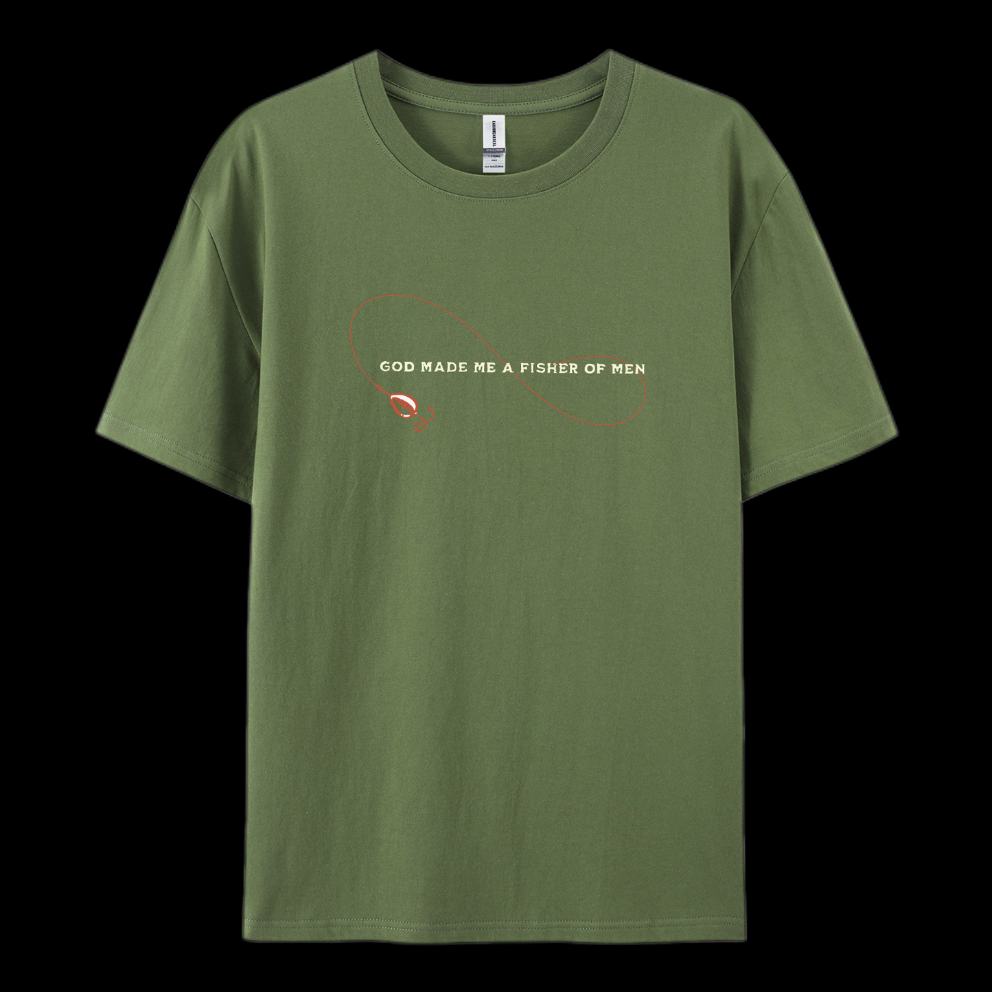 God Made Me A Fisher Of Men Cotton T-Shirt