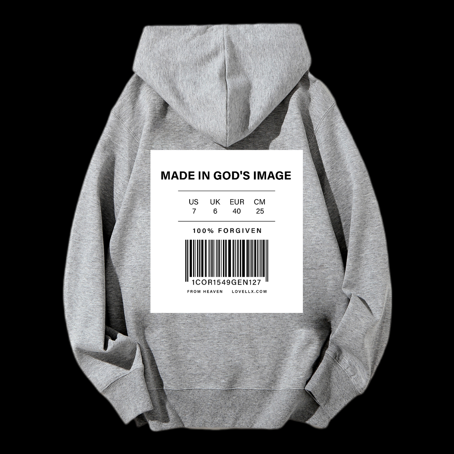 Made In God's Image Drawstring Hoodie
