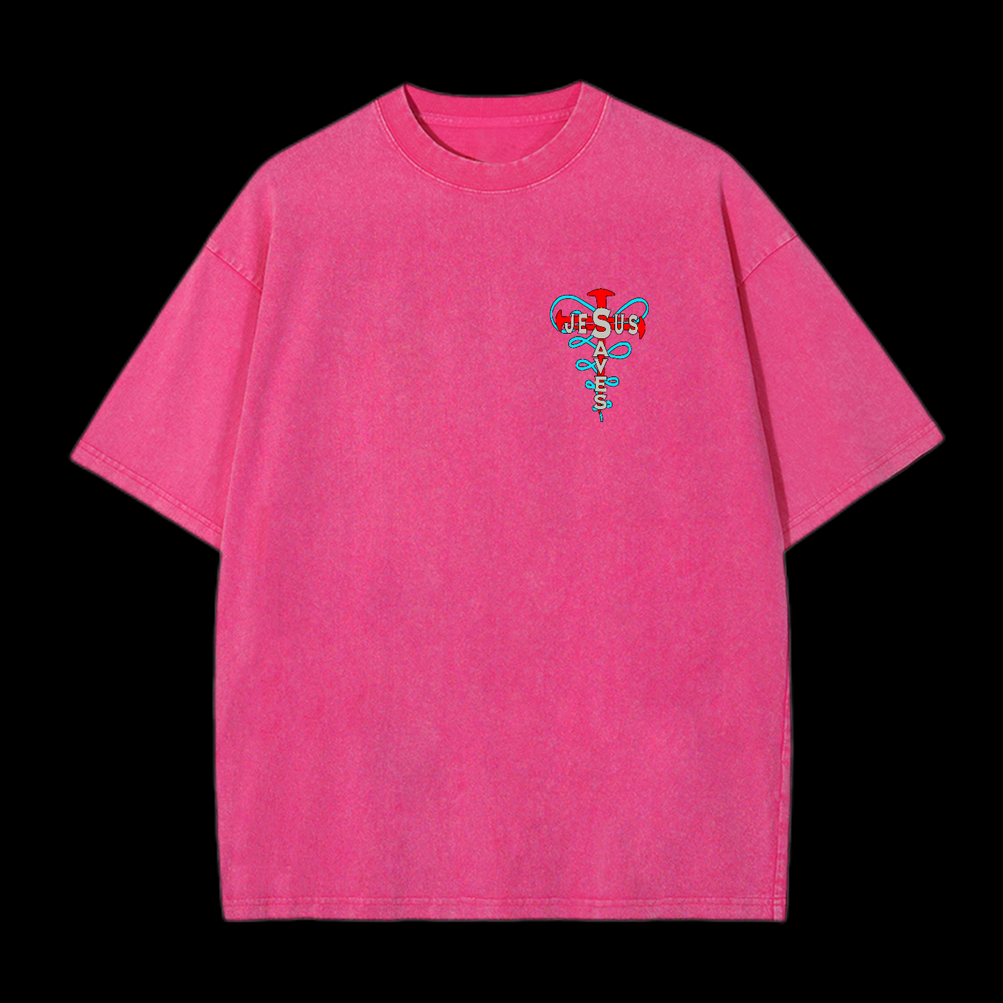 Jesus Saves Washed T-Shirt