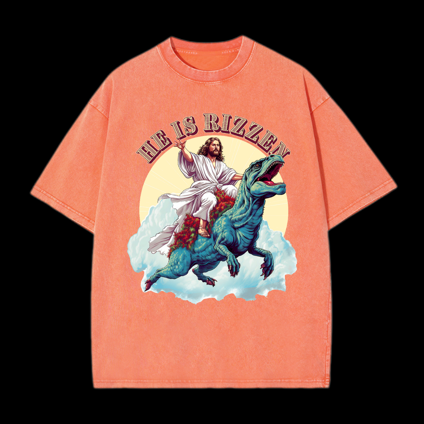 He Is Rizzen' Washed T-Shirt