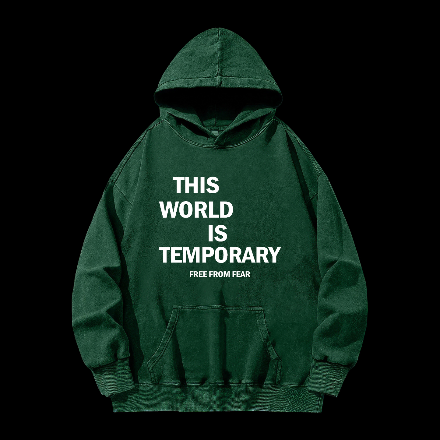 This World Is Temporary Washed Hoodie