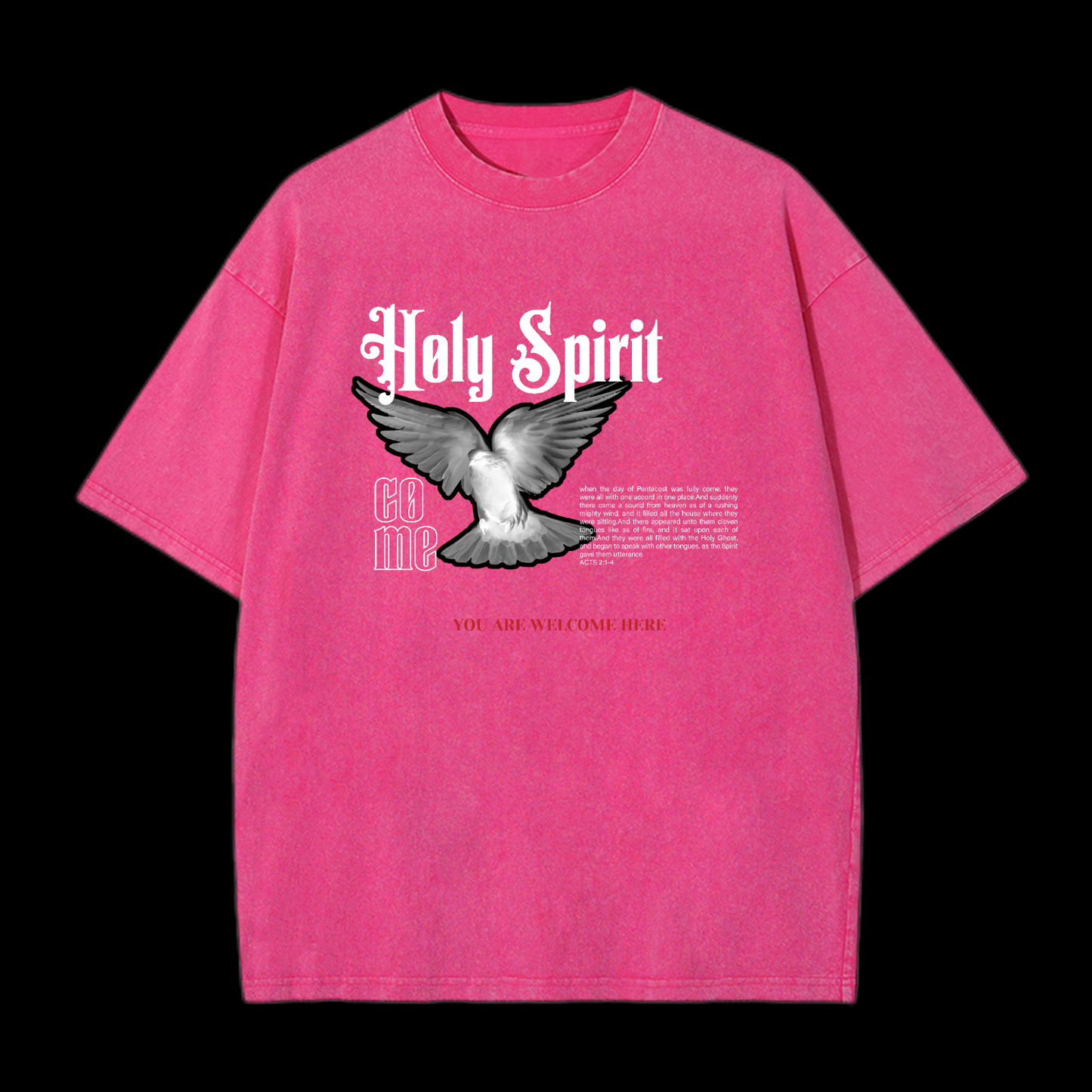 Holy Spirit You Are Welcome Here Washed T-Shirt