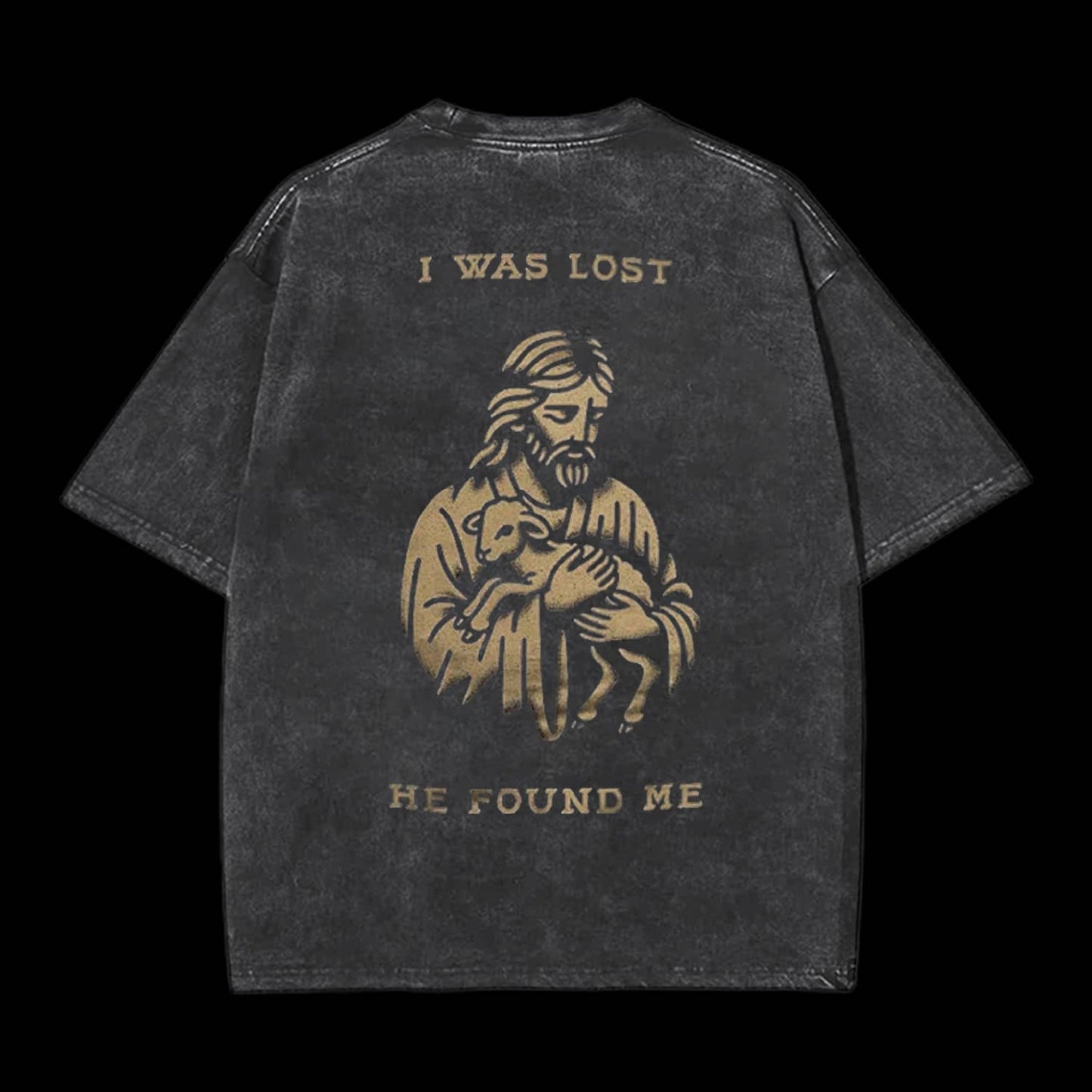 I Was Lost He Found Me Printed Men's Tee