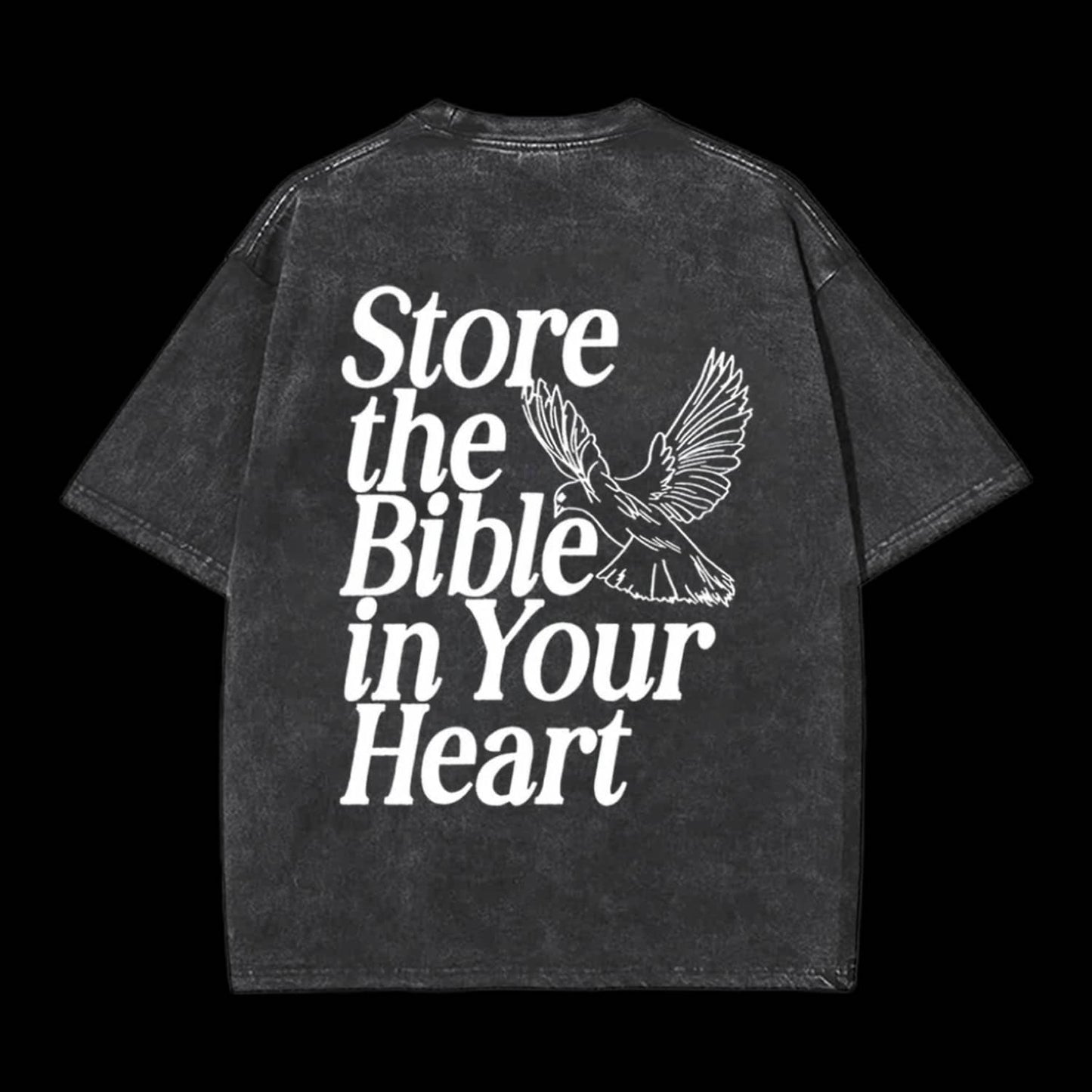 Store The Bible In Your Heart Christian Tee