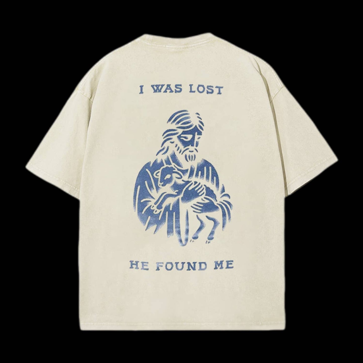 I Was Lost He Found Me Printed Men's Tee