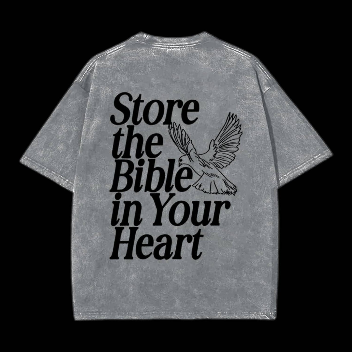 Store The Bible In Your Heart Christian Tee