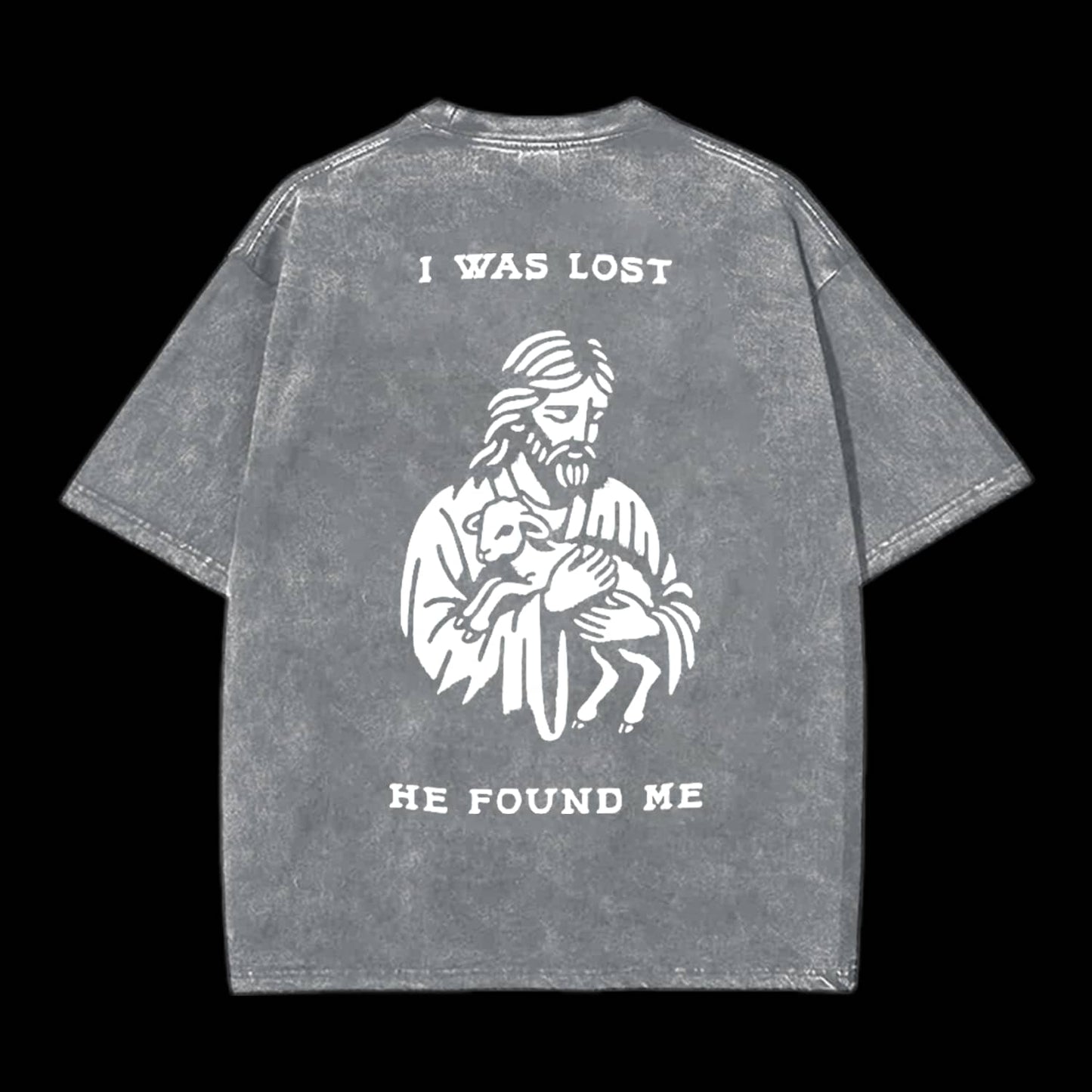 I Was Lost He Found Me Printed Men's Tee