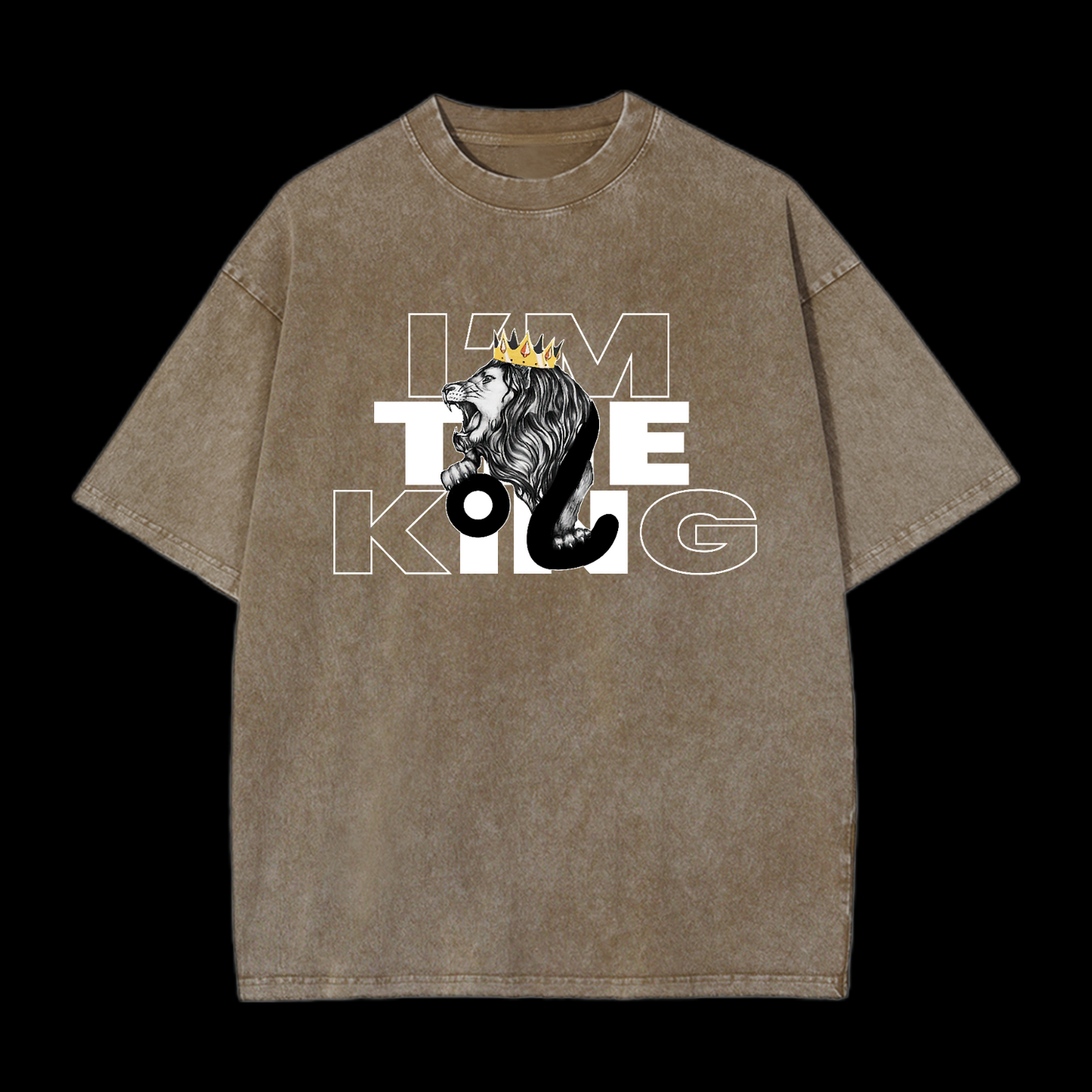 I'm The King Of Lion Washed T-Shirt