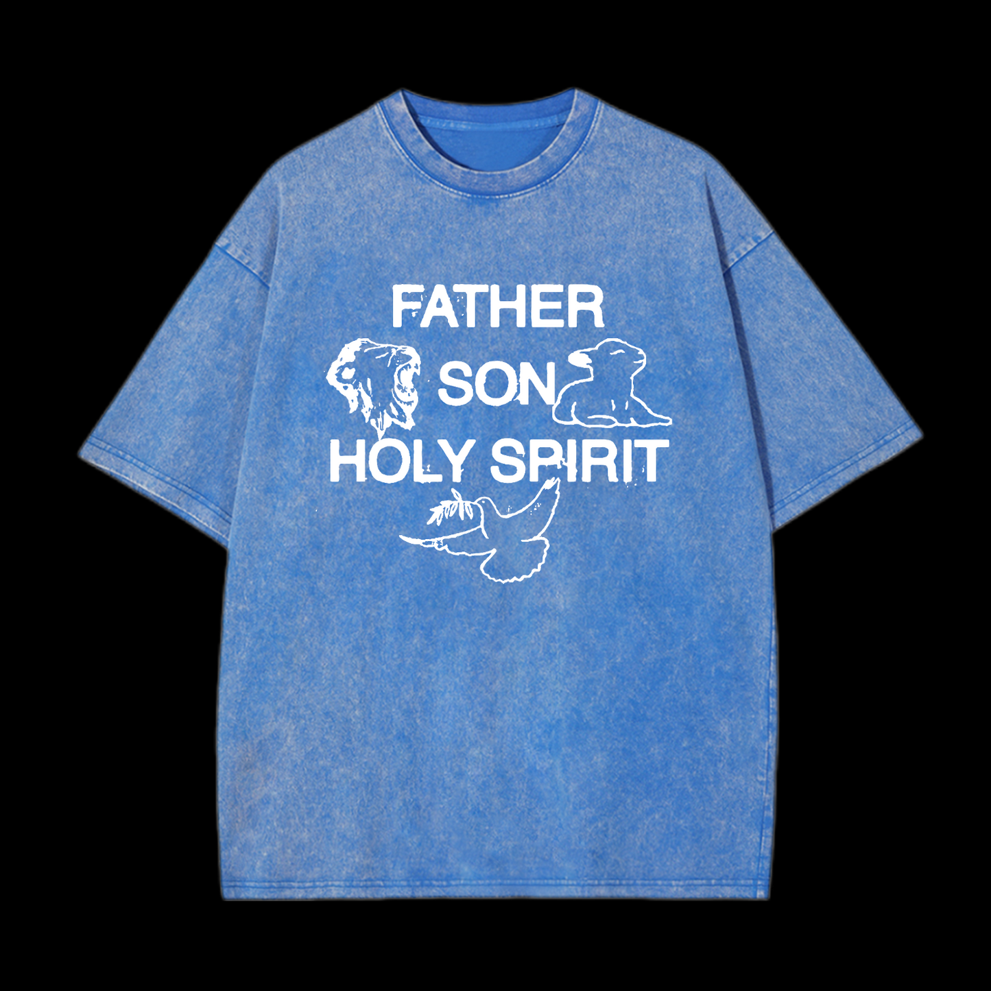 Father Son Holy Spirit Washed T-Shirt