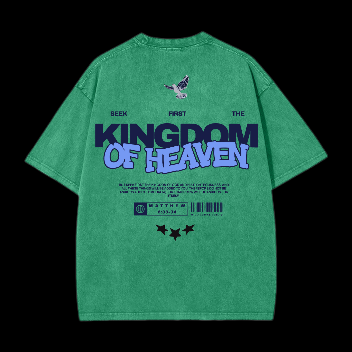 Seek First The Kingdom Of Heaven Washed T-Shirt