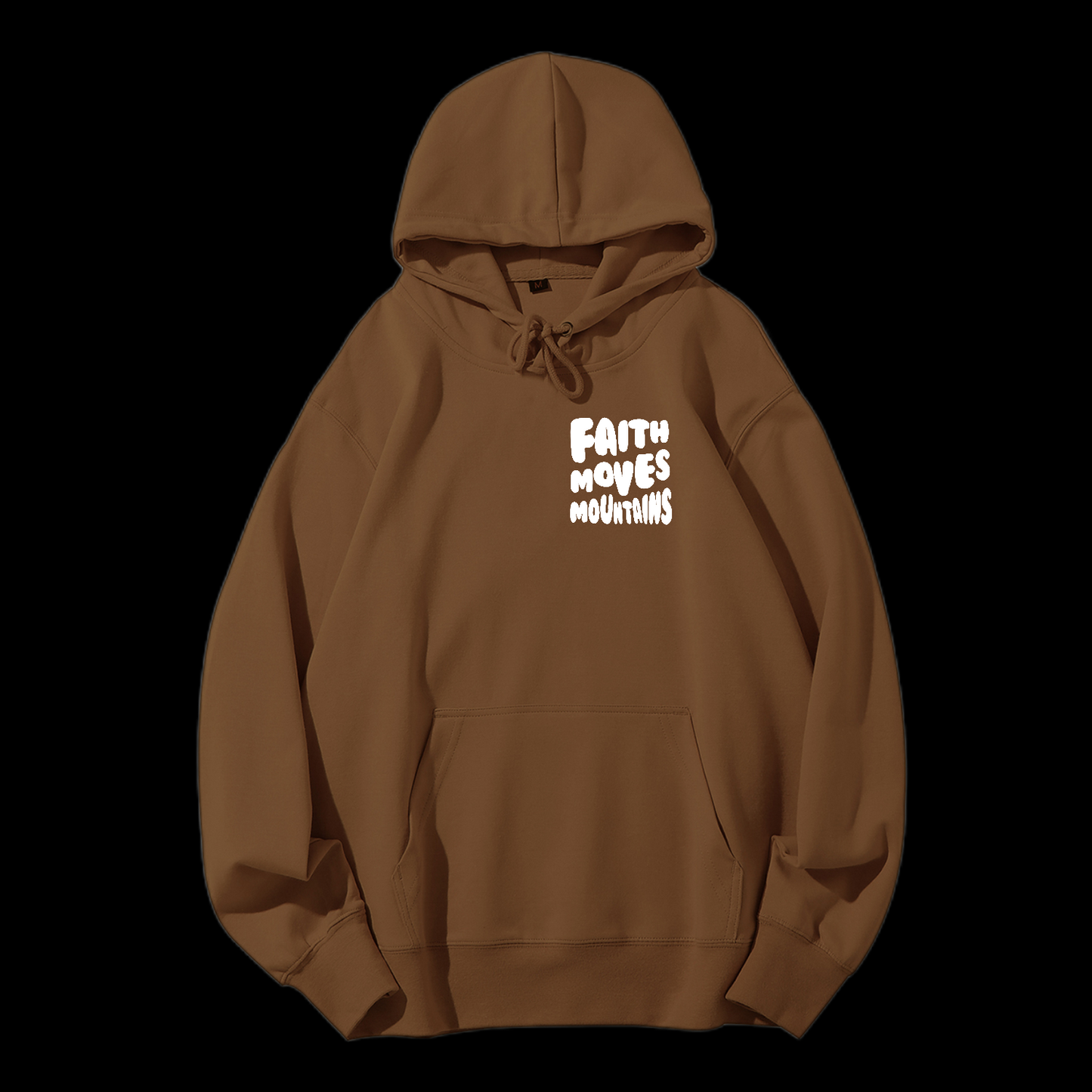Faith Moves Mountains Drawstring Hoodie