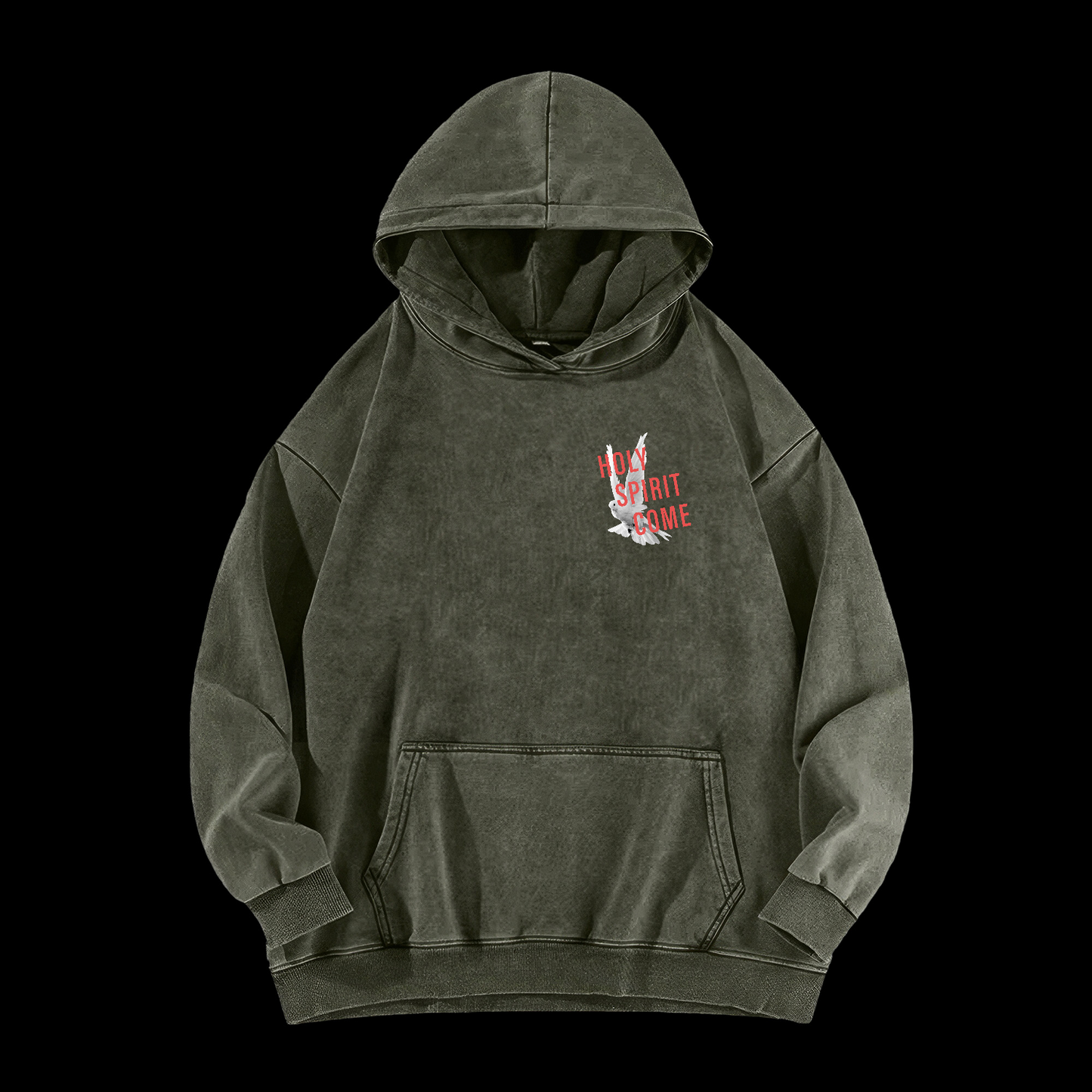 Holy Spirit Come Washed Hoodie