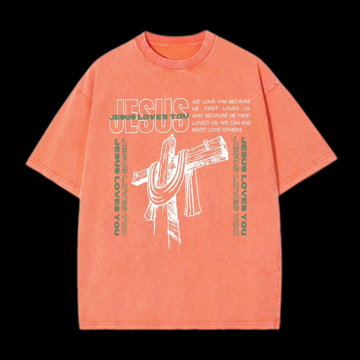 Jesus Loves You Washed T-Shirt