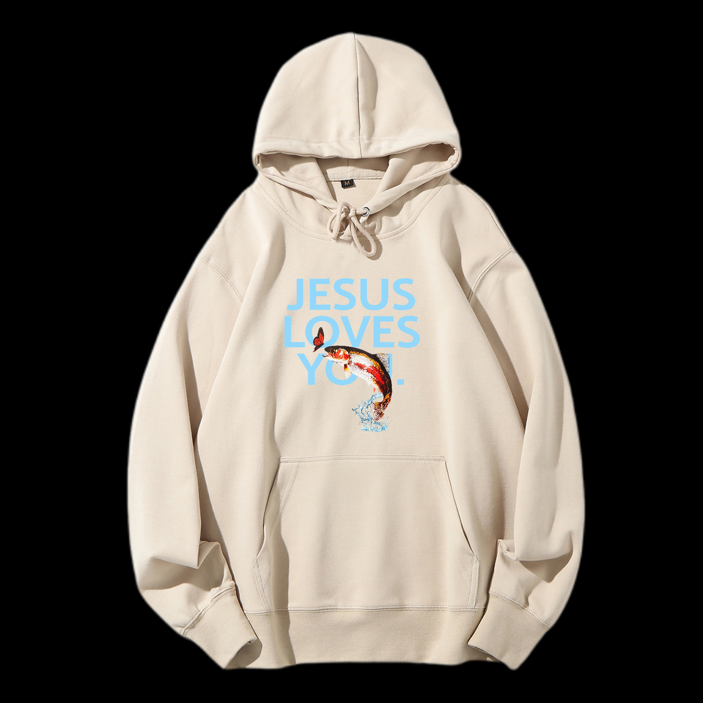Jesus Loves You Drawstring Hoodie