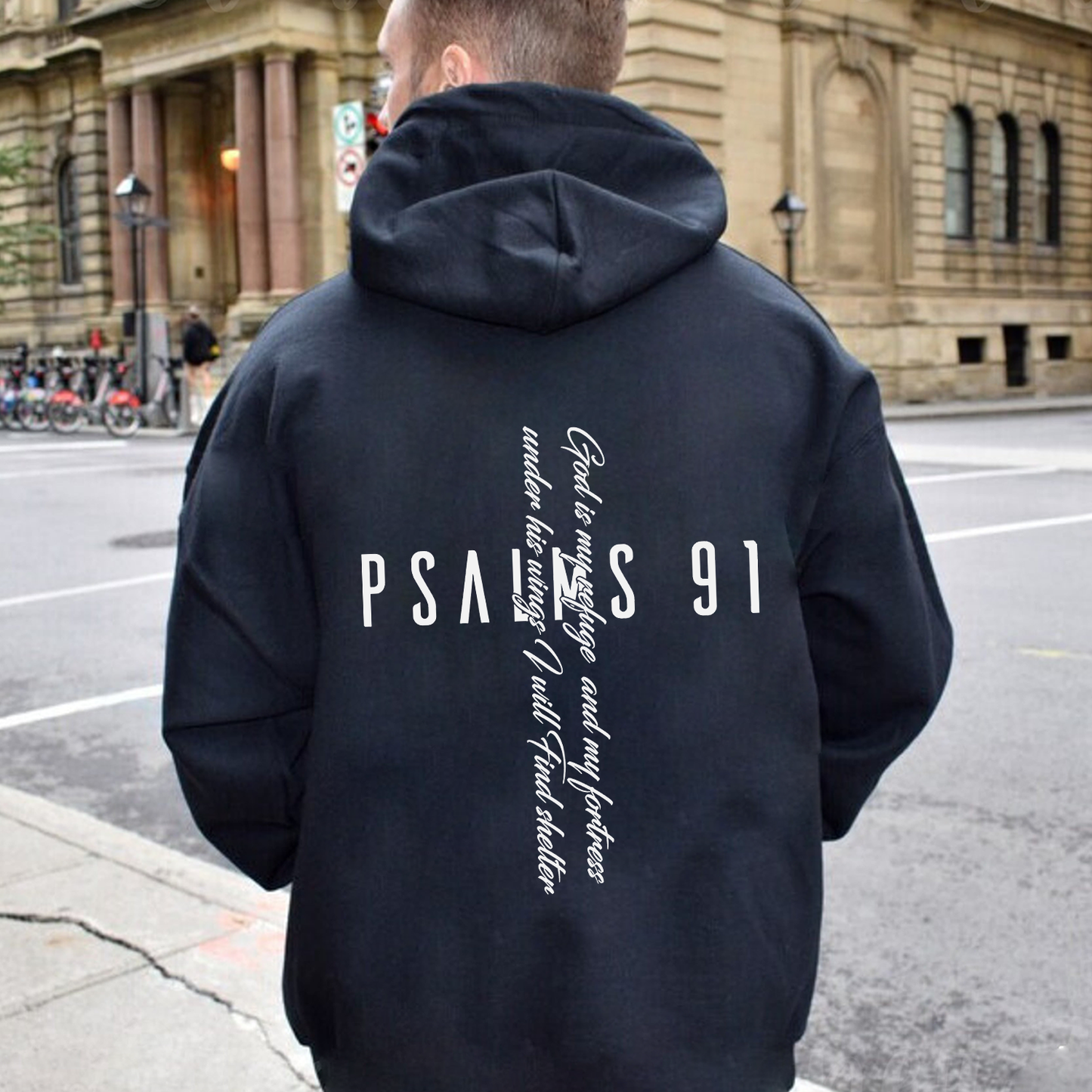 Psalm 91 Drawstring Hoodie
