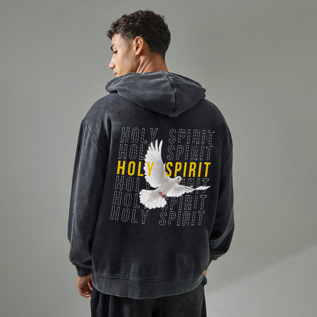 Holy Spirit Dove Washed Hoodie